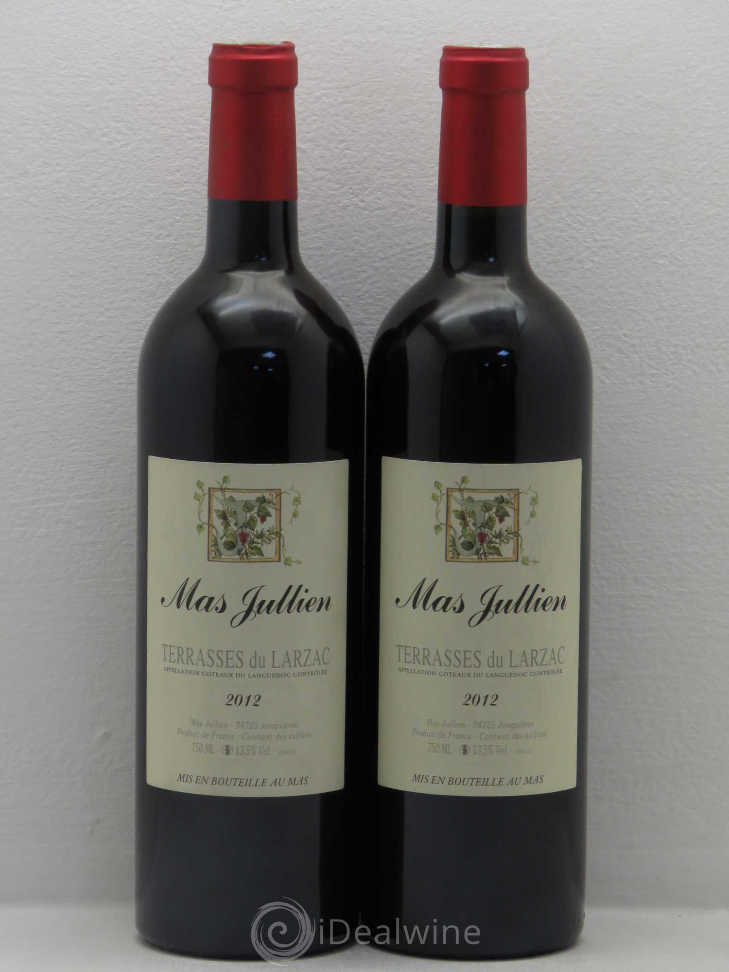 Terrasses du Larzac Mas Jullien Olivier Jullien 2012 - Lot de 2 bouteilles - 0