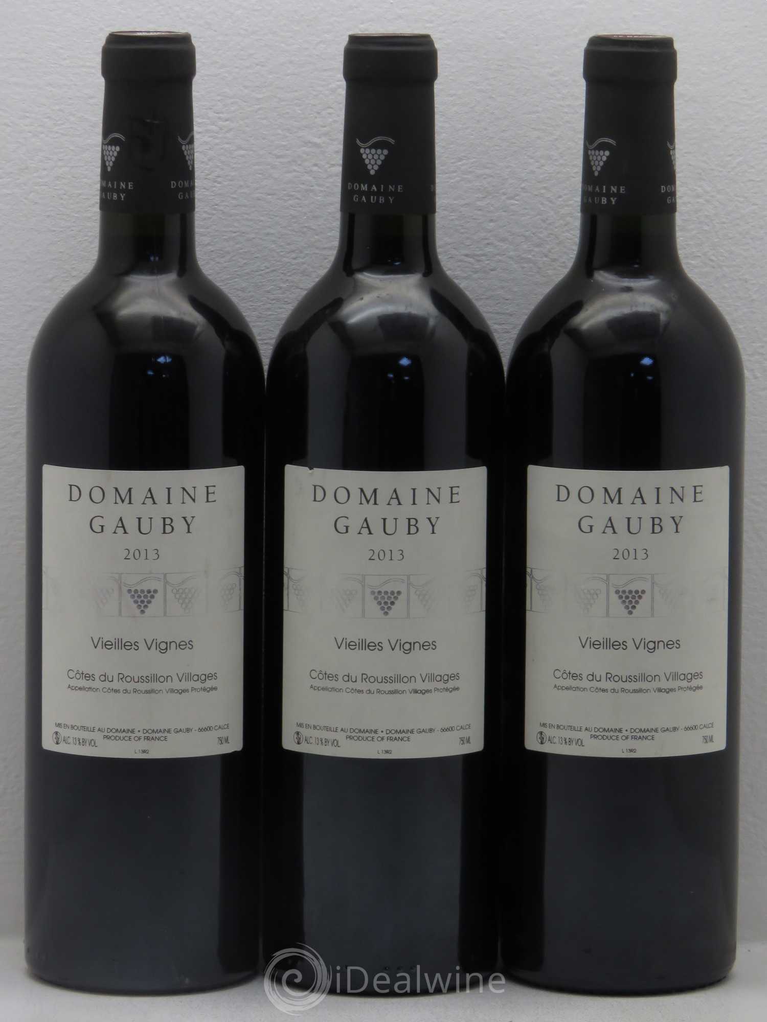 Côtes du Roussillon Villages Vieilles vignes Gauby (Domaine) 2013 - Lot de 3 bouteilles - 0