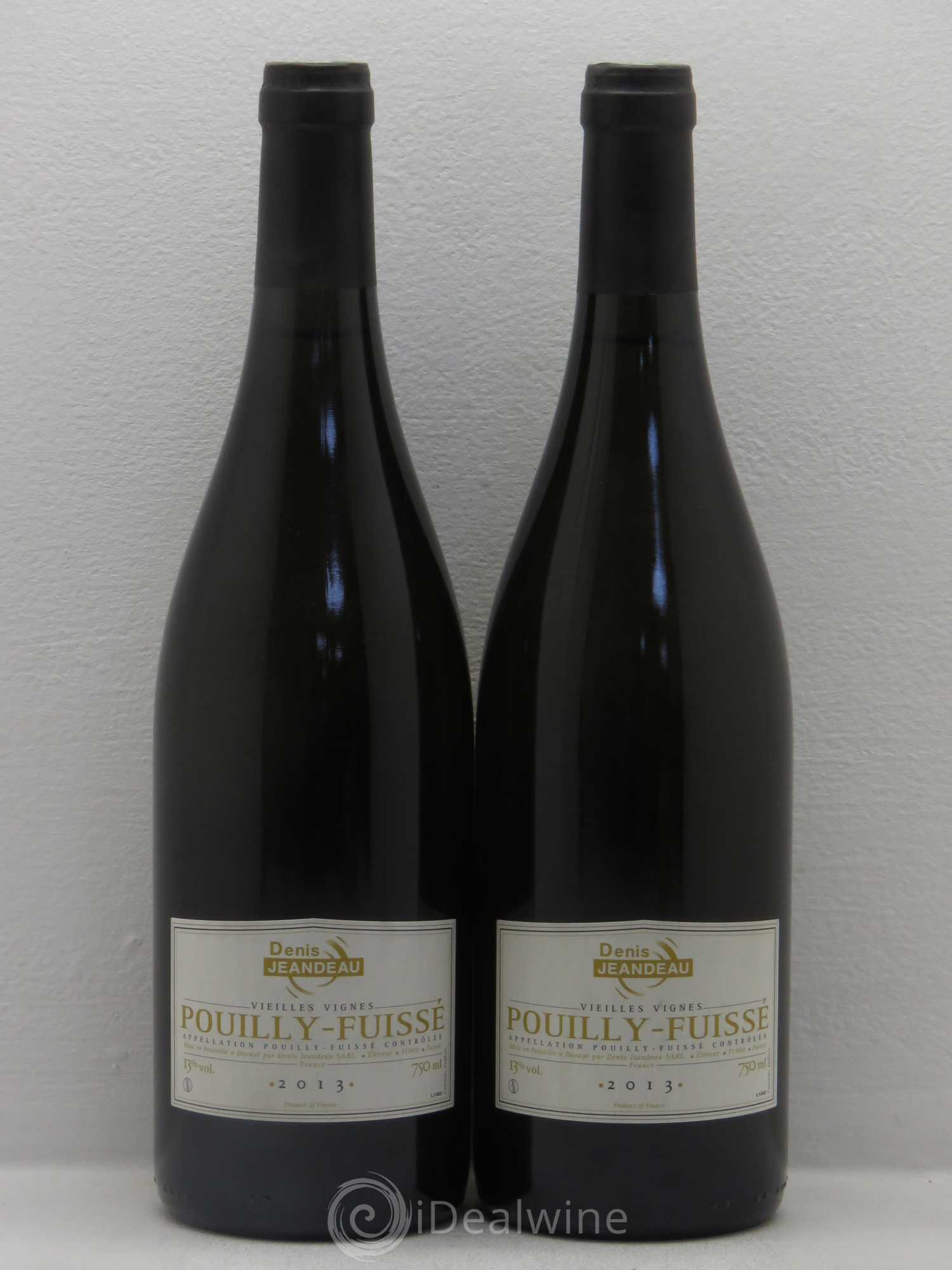 Pouilly-Fuissé Vieilles Vignes Domaine Jeandeau 2013 - Posten von 2 Flaschen - 0