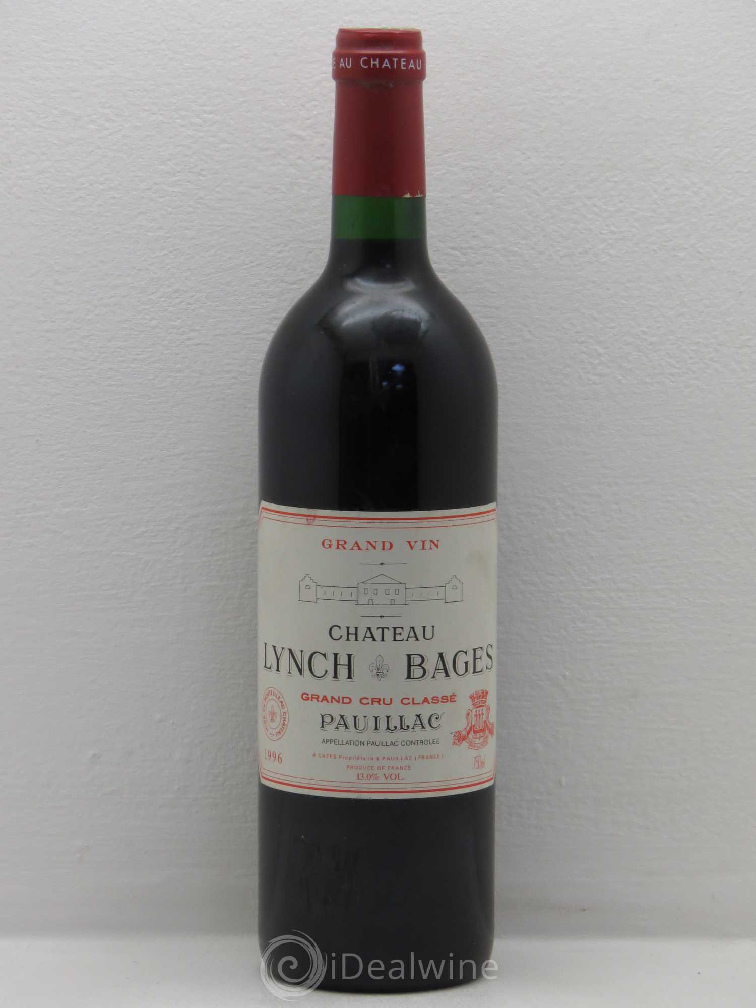 Château Lynch Bages 5ème Grand Cru Classé 1996 - Lot de 1 bouteille - 0