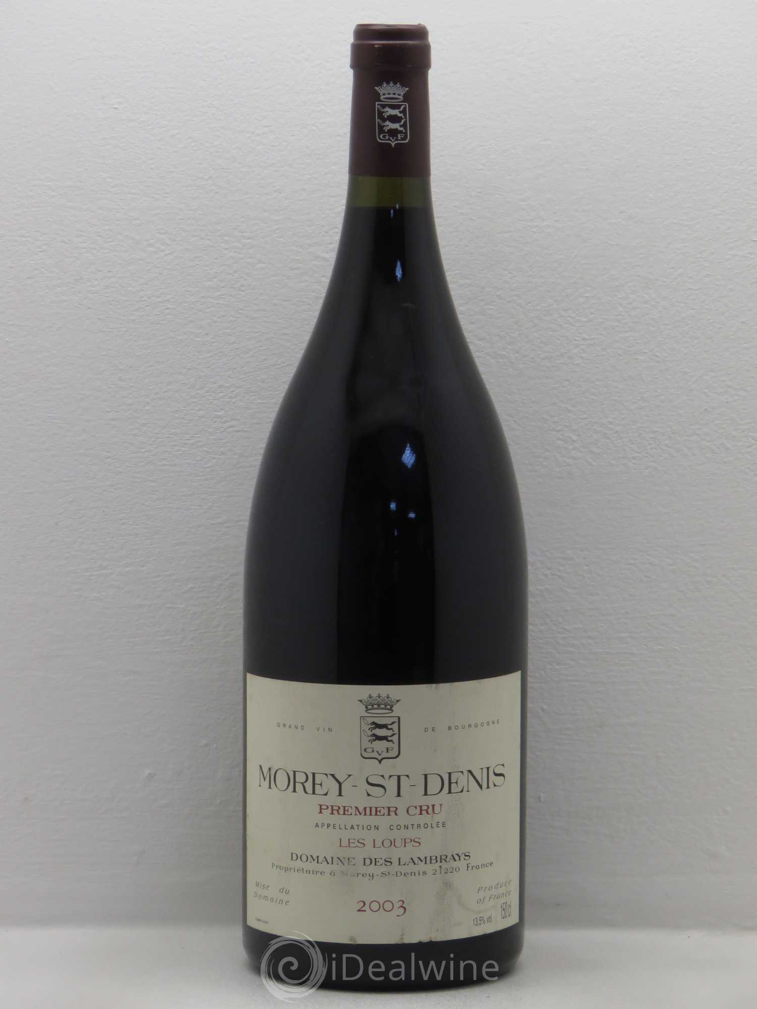 Morey-Saint-Denis 1er Cru Les Loups Domaine des Lambrays 2003 - Lot de 1 magnum - 0