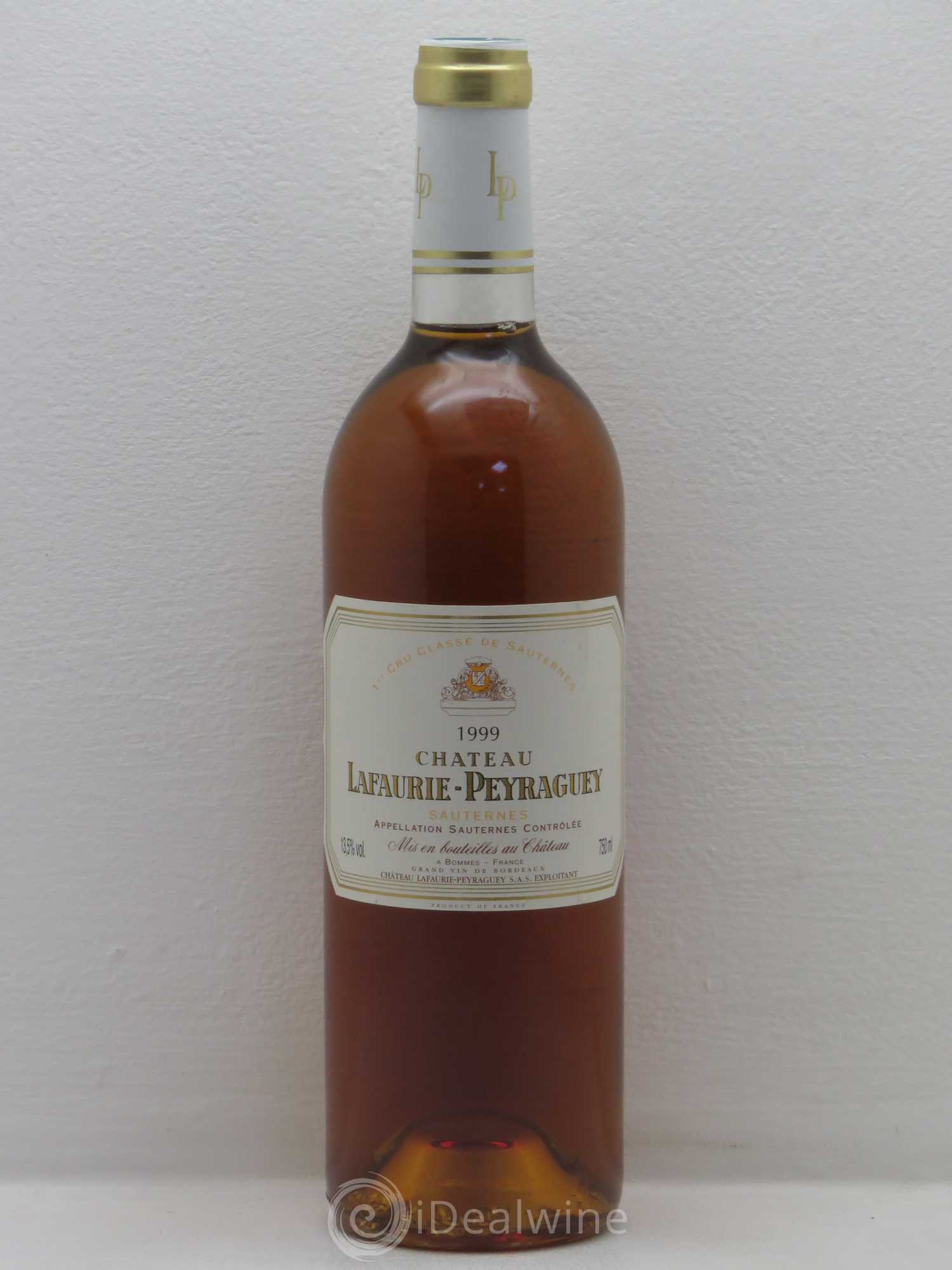 Château Lafaurie-Peyraguey 1er Grand Cru Classé 1999 - Lotto di 1 bottiglia - 0