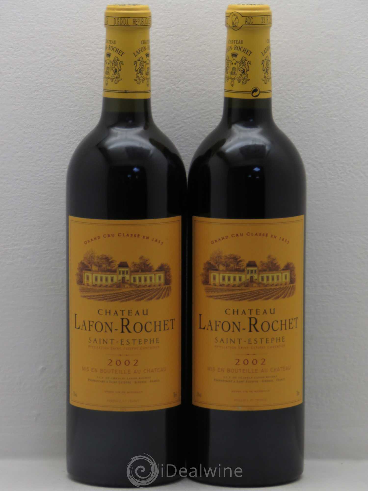 Château Lafon Rochet 4ème Grand Cru Classé 2002 - Lot de 2 bouteilles - 0