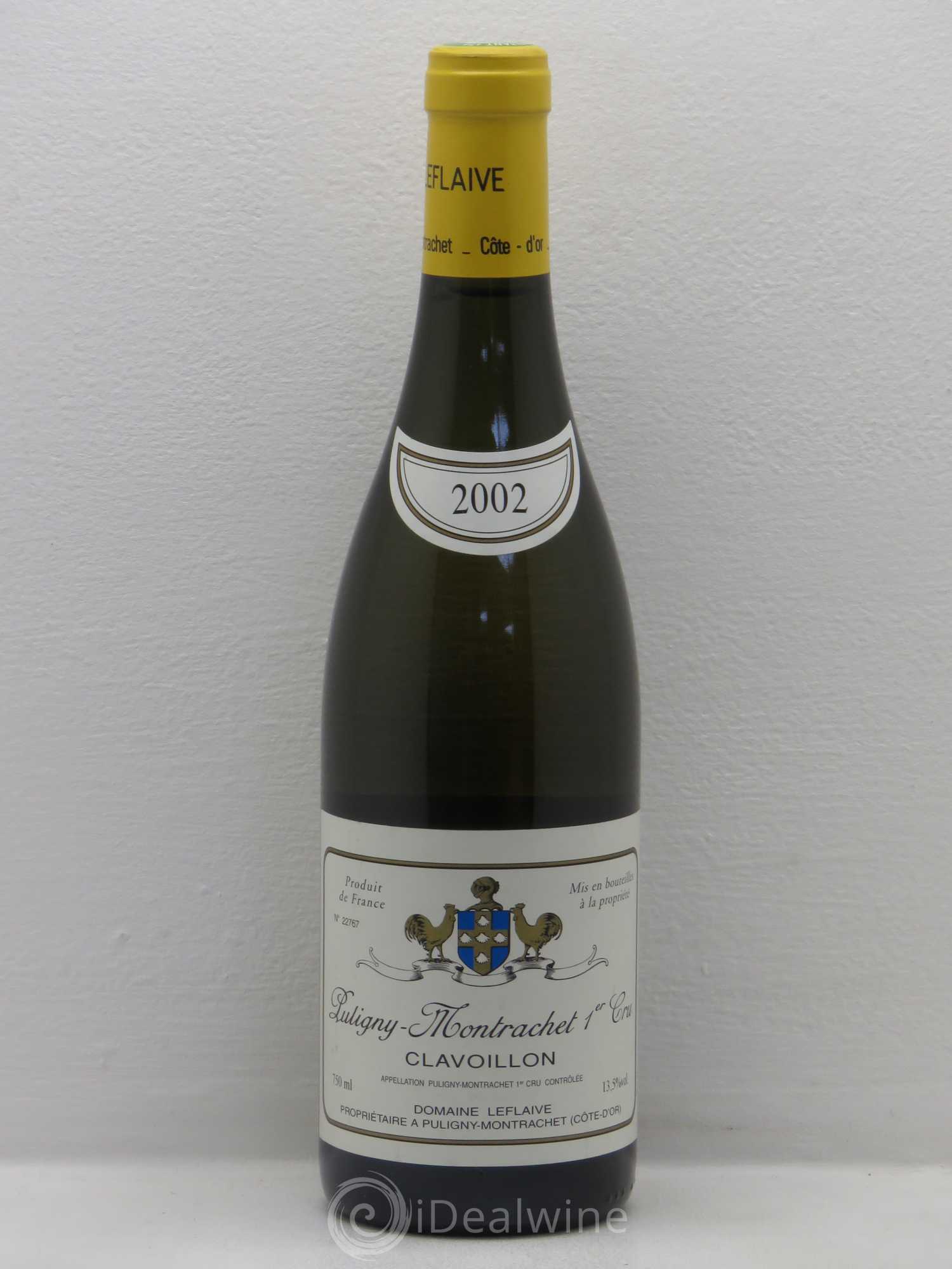 Puligny-Montrachet 1er Cru Clavoillon Leflaive (Domaine) 2002 - Lot de 1 bouteille - 0