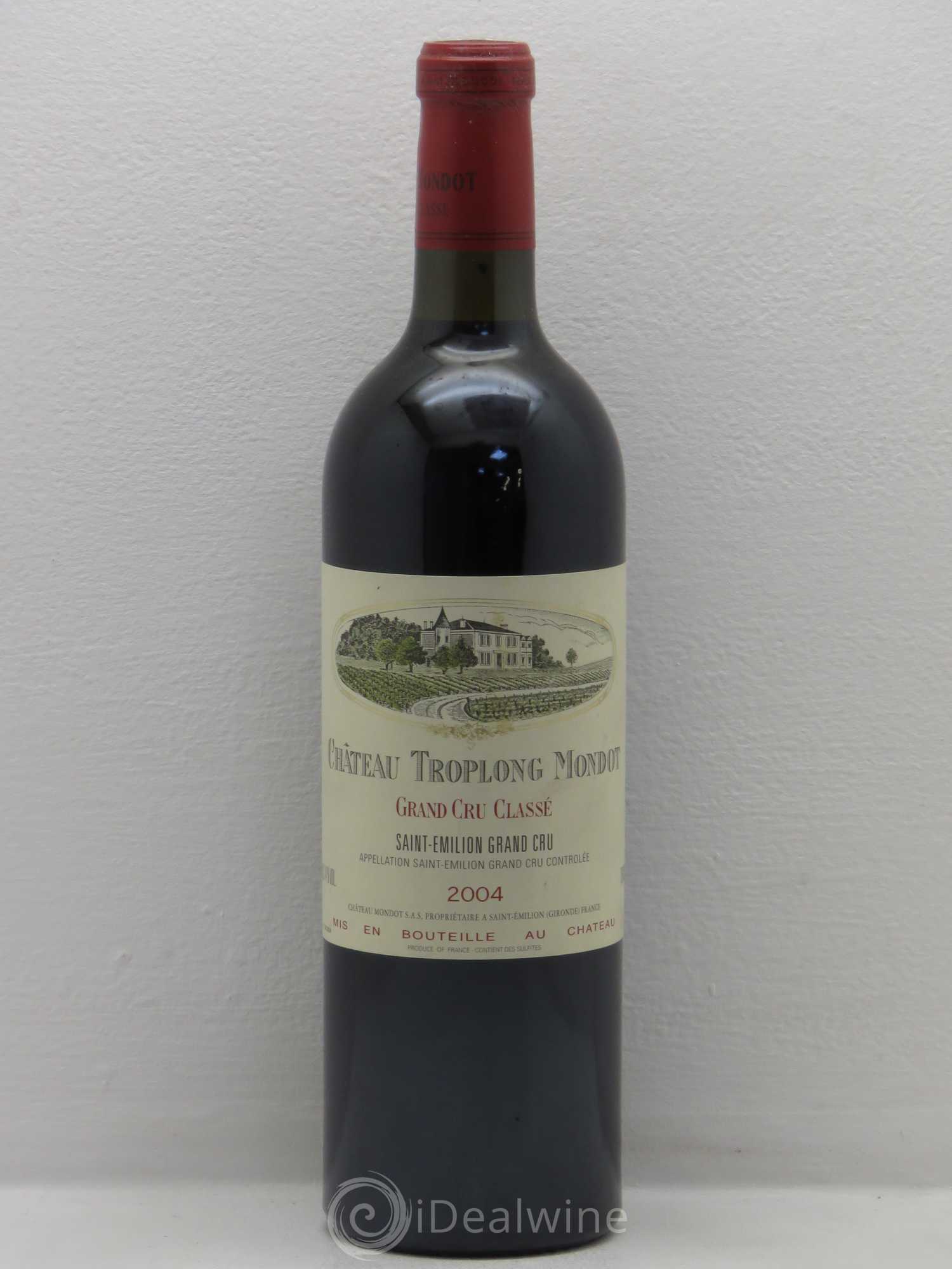 Château Troplong Mondot 1er Grand Cru Classé B 2004 - Lot de 1 bouteille - 0
