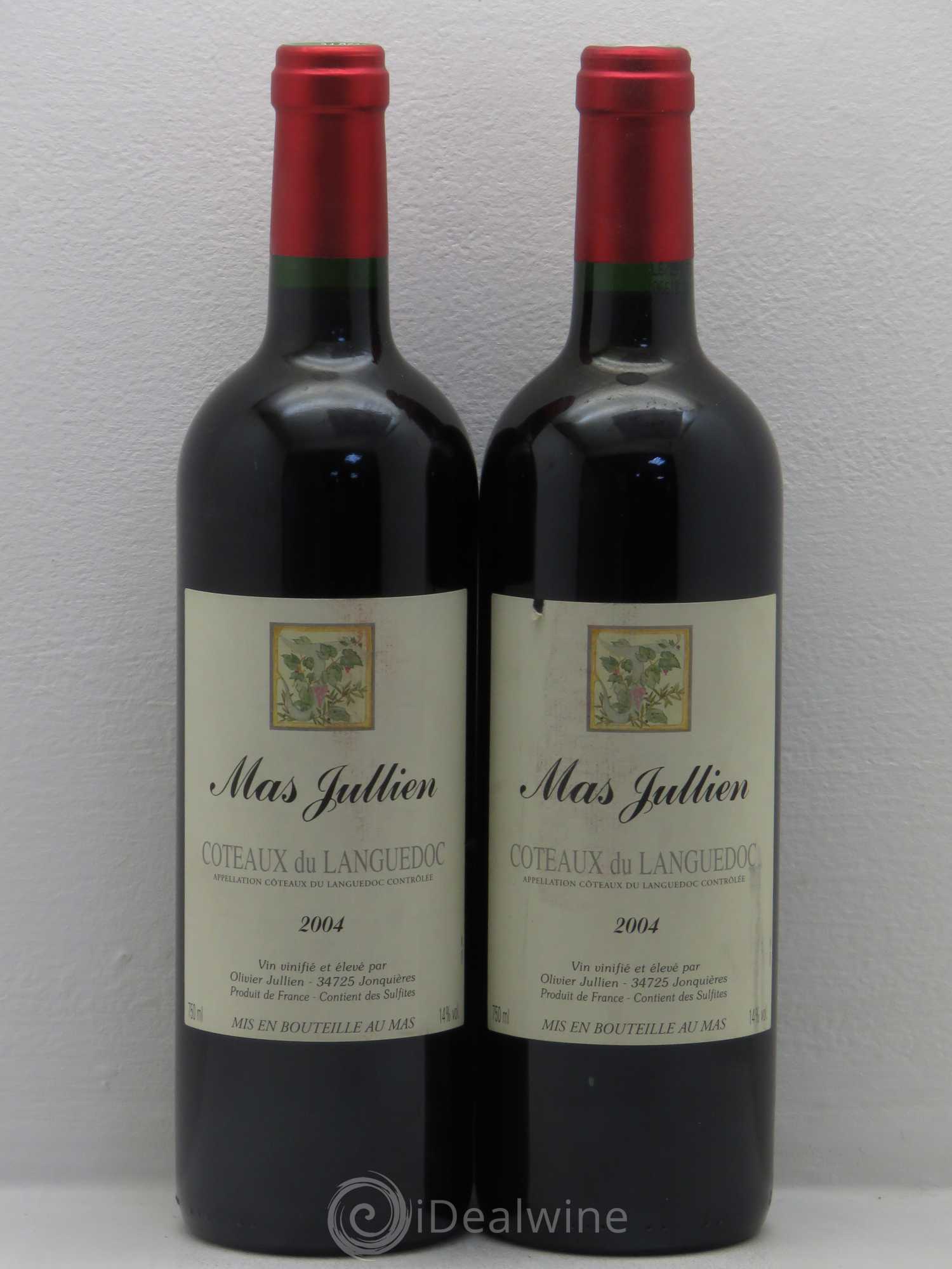 Terrasses du Larzac Mas Jullien Olivier Jullien 2004 - Lot de 2 bouteilles - 0