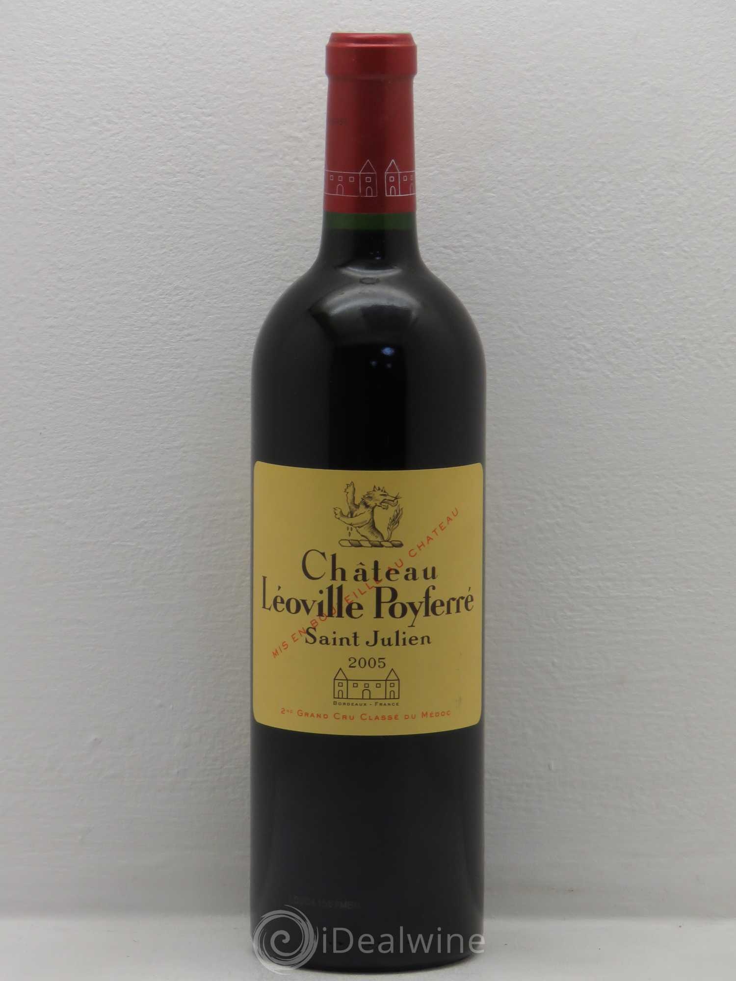 Château Léoville Poyferré 2ème Grand Cru Classé 2005 - Lot de 1 bouteille - 0