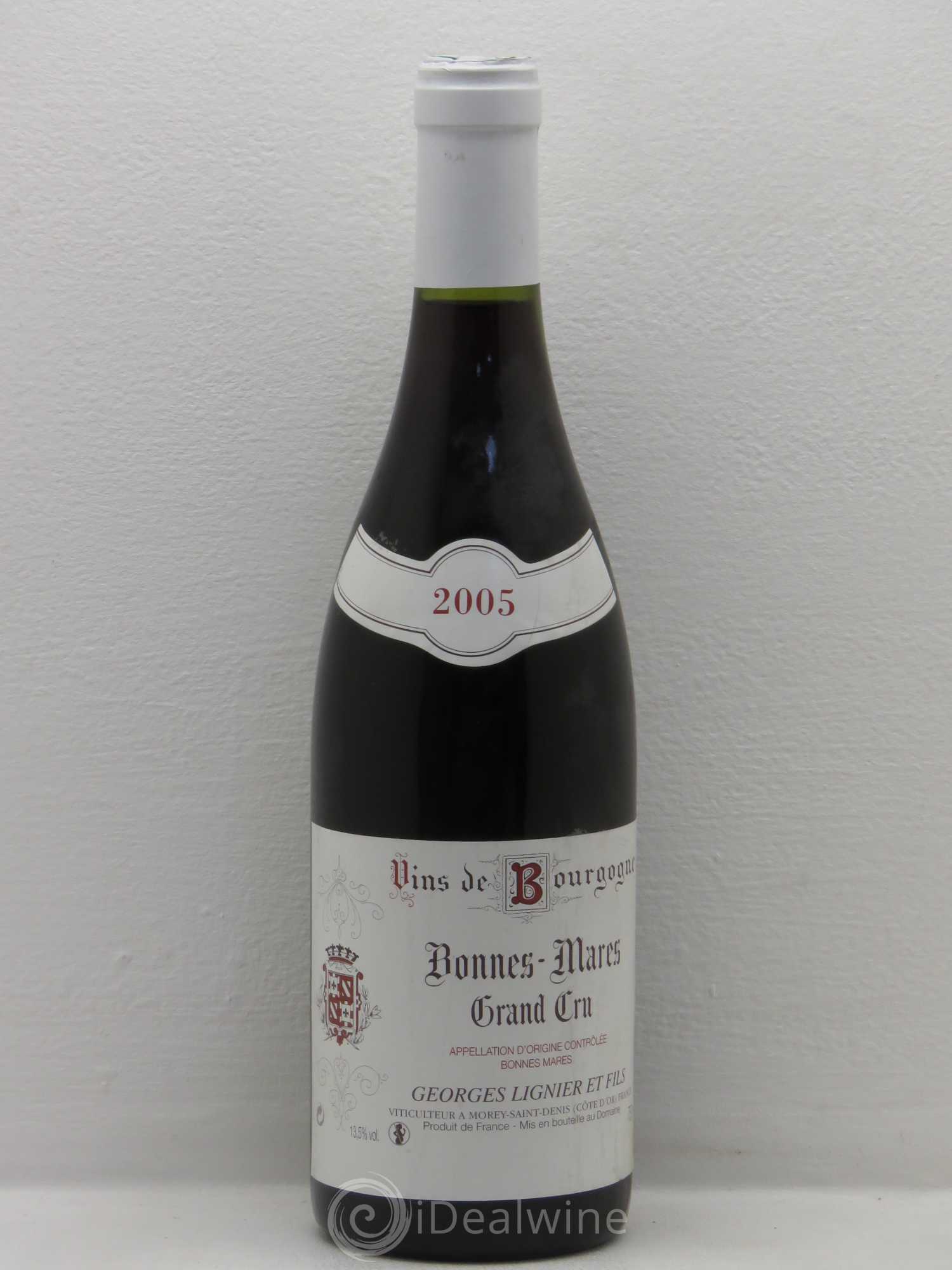 Bonnes-Mares Grand Cru Georges Lignier (Domaine) 2005 - Lot de 1 bouteille - 0