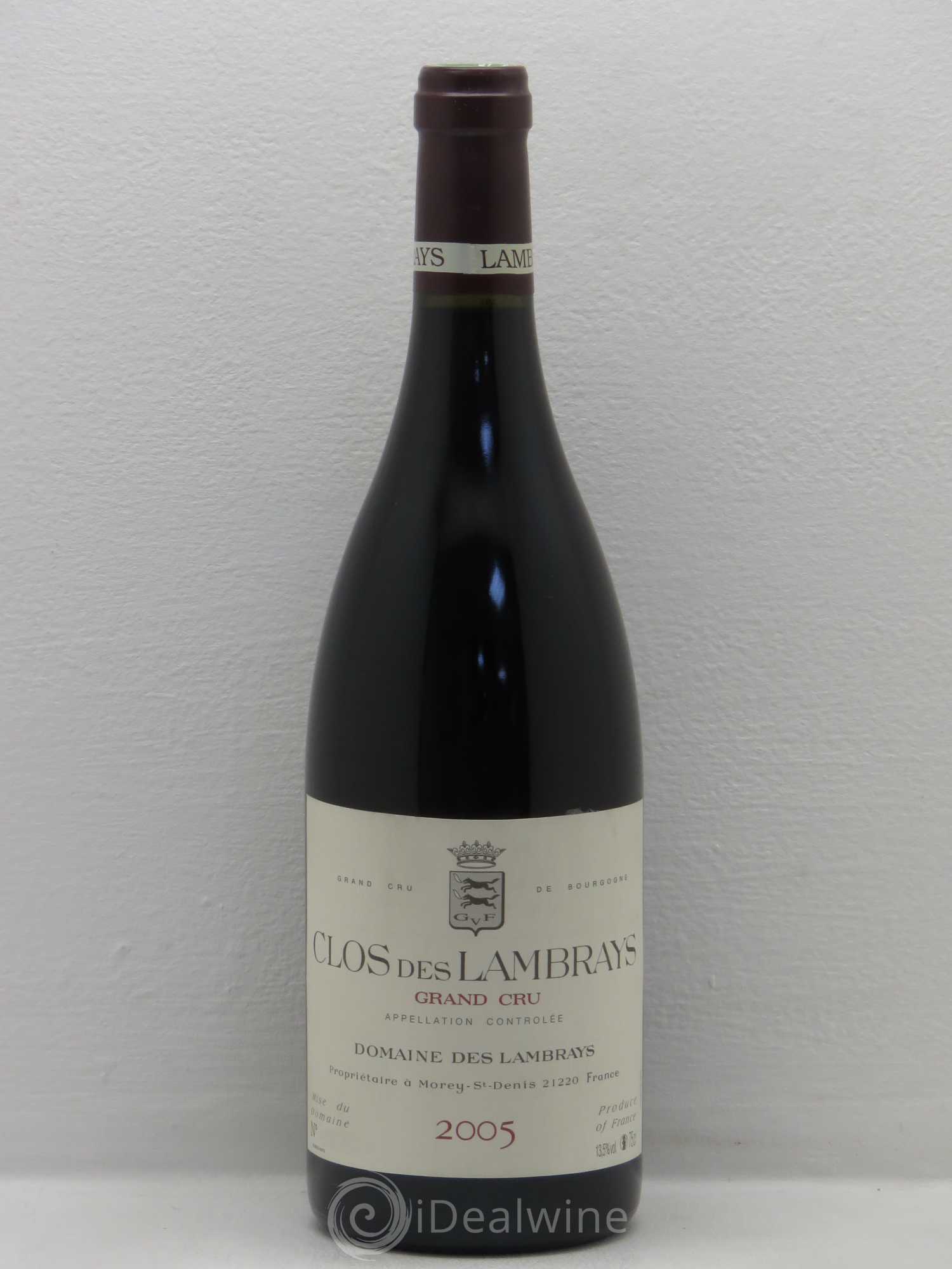 Clos des Lambrays Grand Cru Domaine des Lambrays 2005 - Lot de 1 bouteille - 0