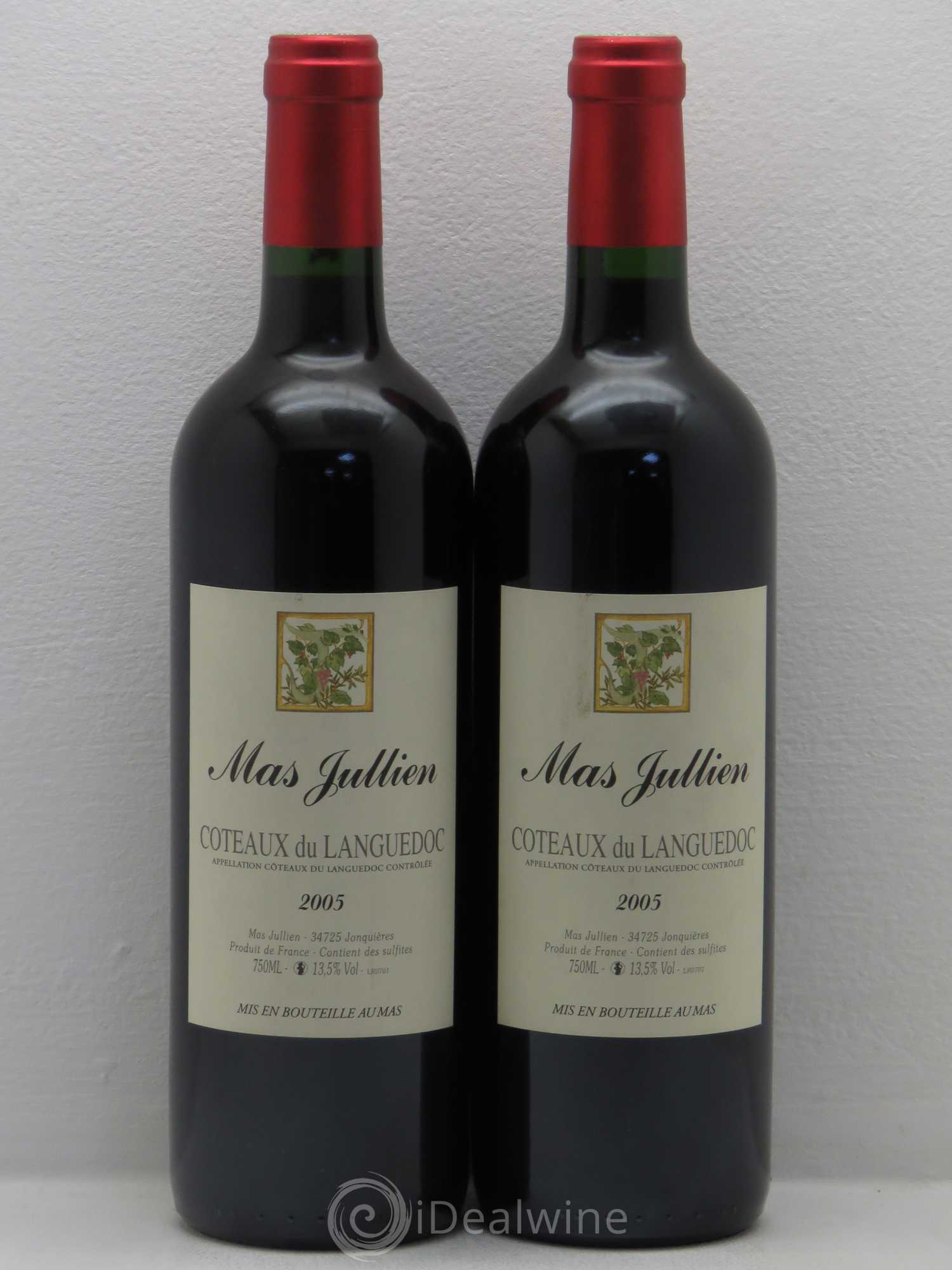 Terrasses du Larzac Mas Jullien Olivier Jullien 2005 - Lot de 2 bouteilles - 0
