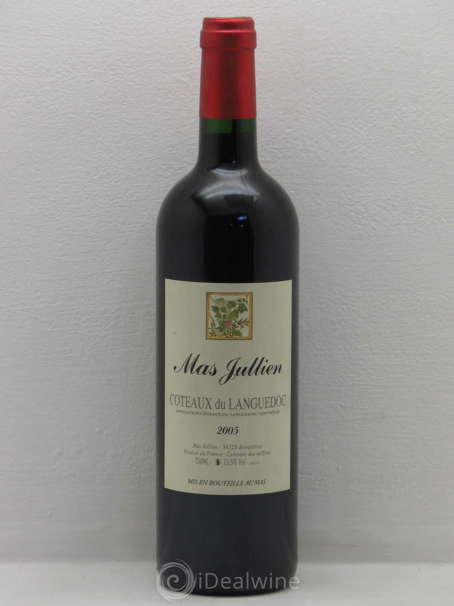 Terrasses du Larzac Mas Jullien Olivier Jullien 2005 - Lot de 1 bouteille - 0