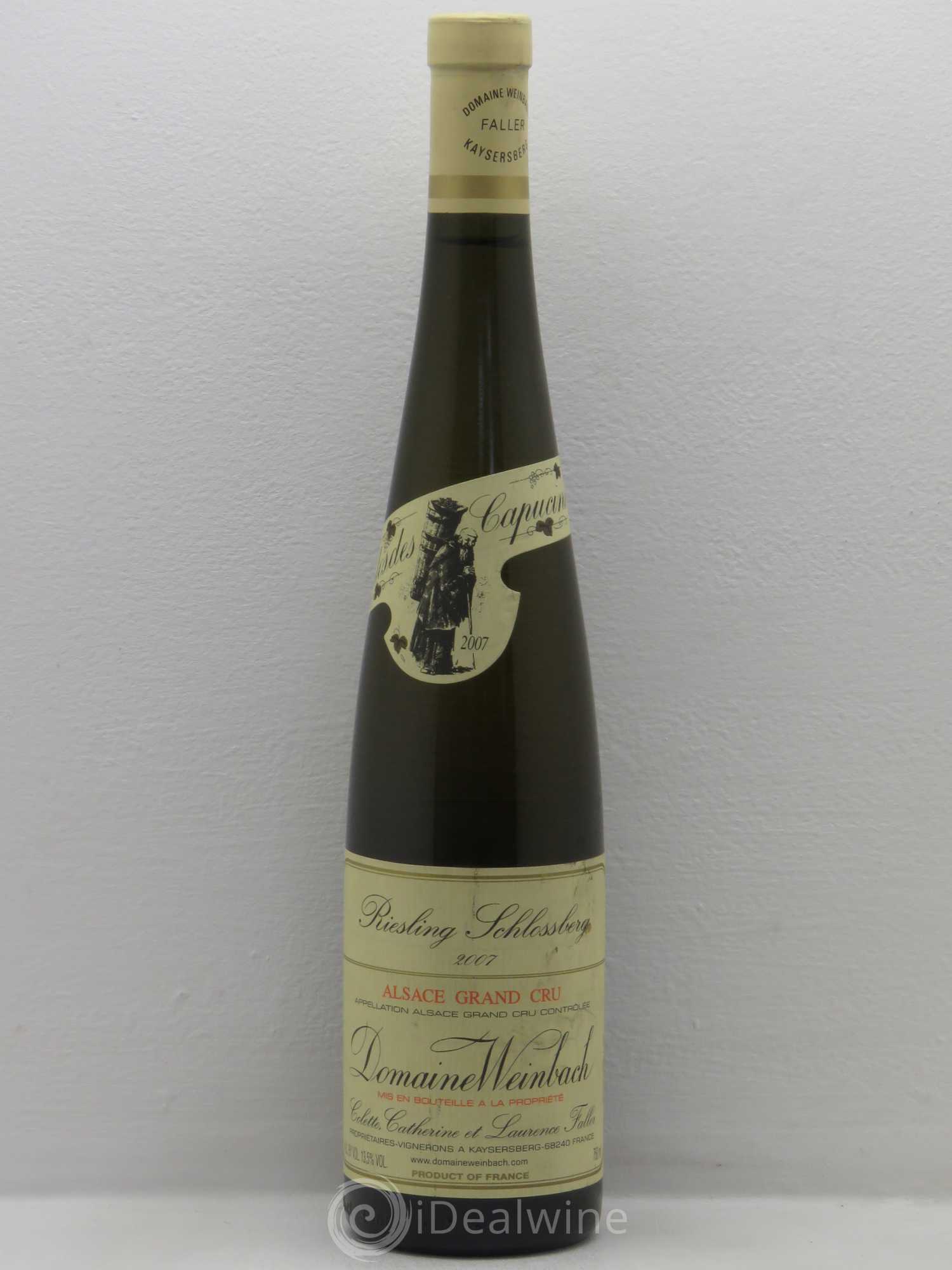 Alsace Grand Cru Schlossberg Riesling Weinbach (Domaine) 2007 - Lot de 1 bouteille - 0