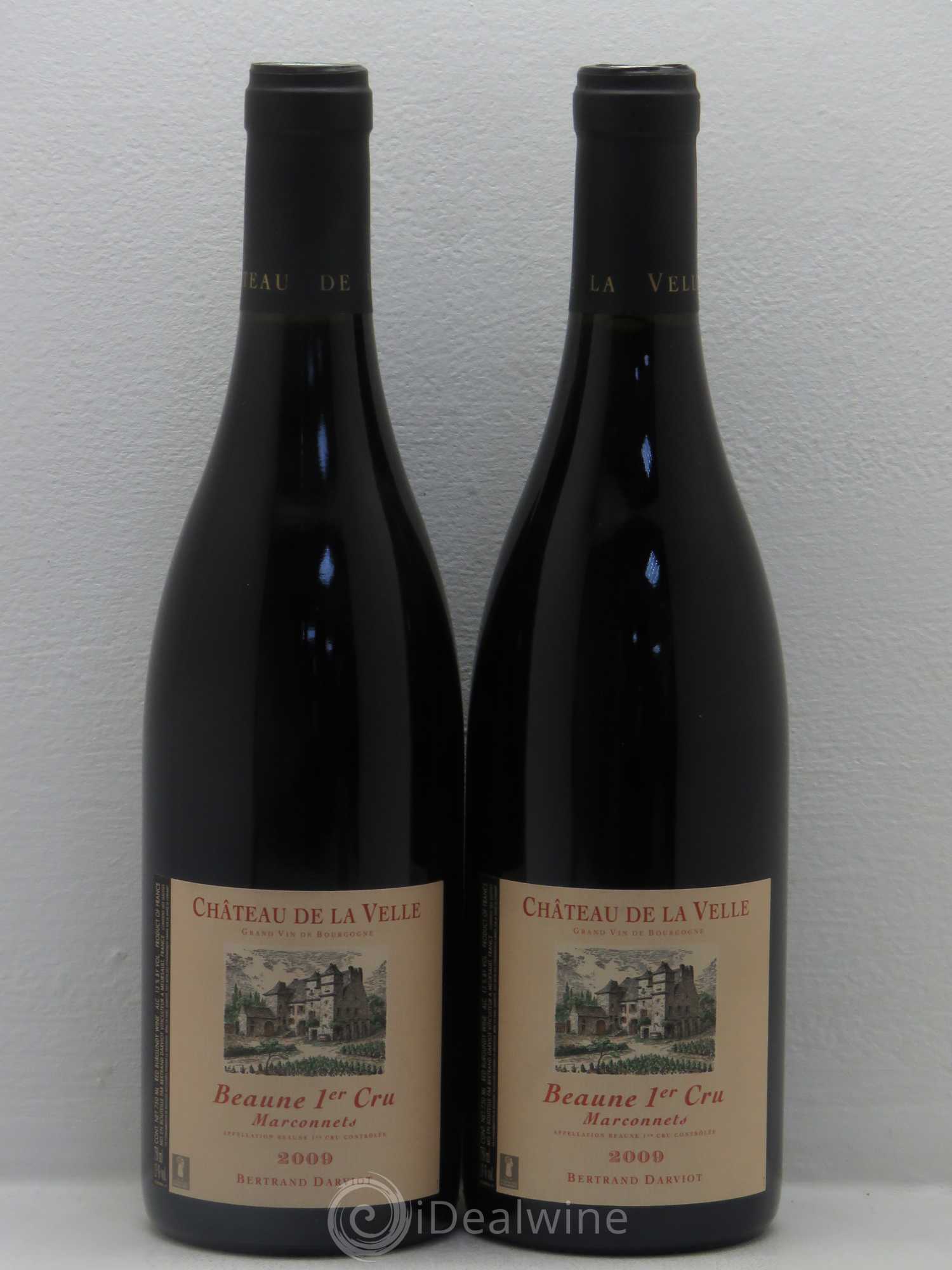 Beaune 1er Cru Château de la Velle Marconnets 2009 - Posten von 2 Flaschen - 0
