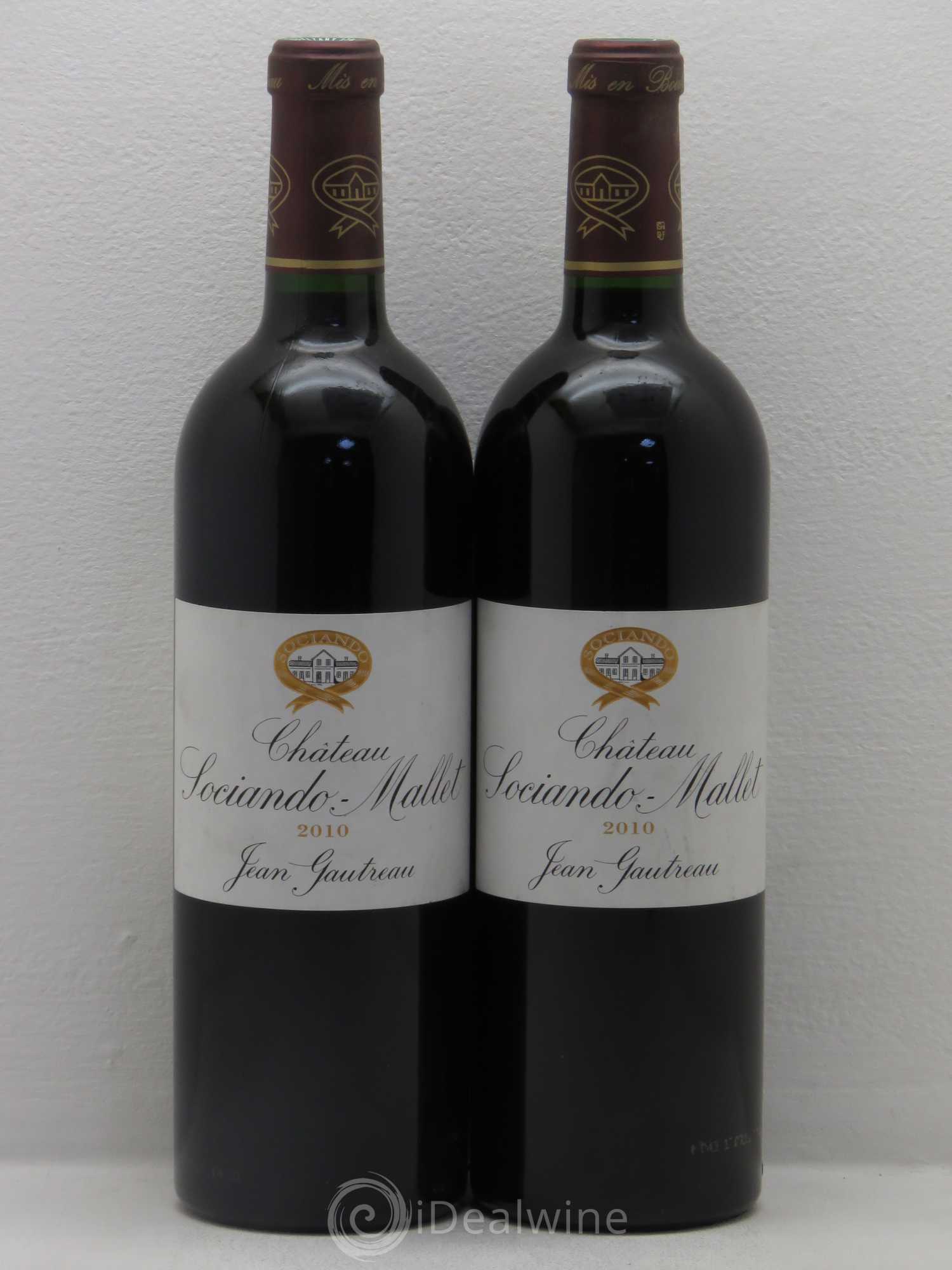 Château Sociando Mallet 2010 - Lot de 2 bouteilles - 0