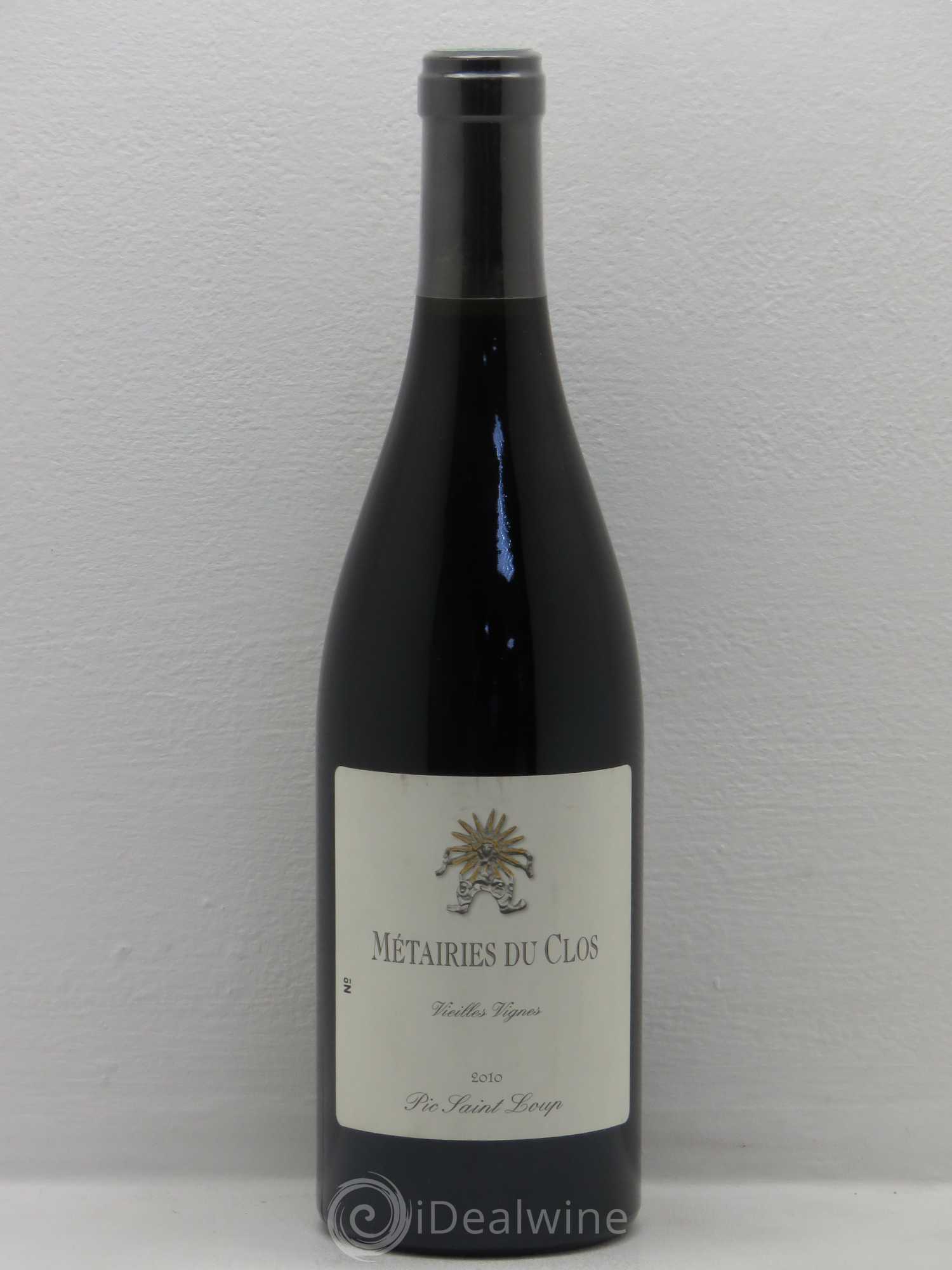 Coteaux du Languedoc Les Métairies du Clos Vieilles Vignes Clos Marie - Christophe Peyrus et Françoise Julien 2010 - Lot de 1 bouteille - 0