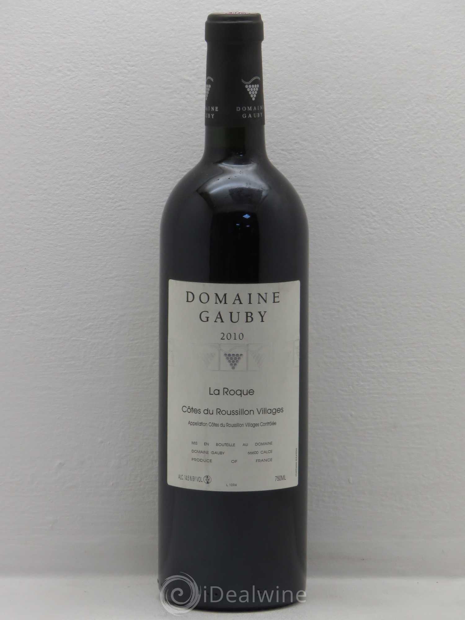 Côtes du Roussillon La Roque Domaine Gauby 2010 - Lot de 1 bouteille - 0