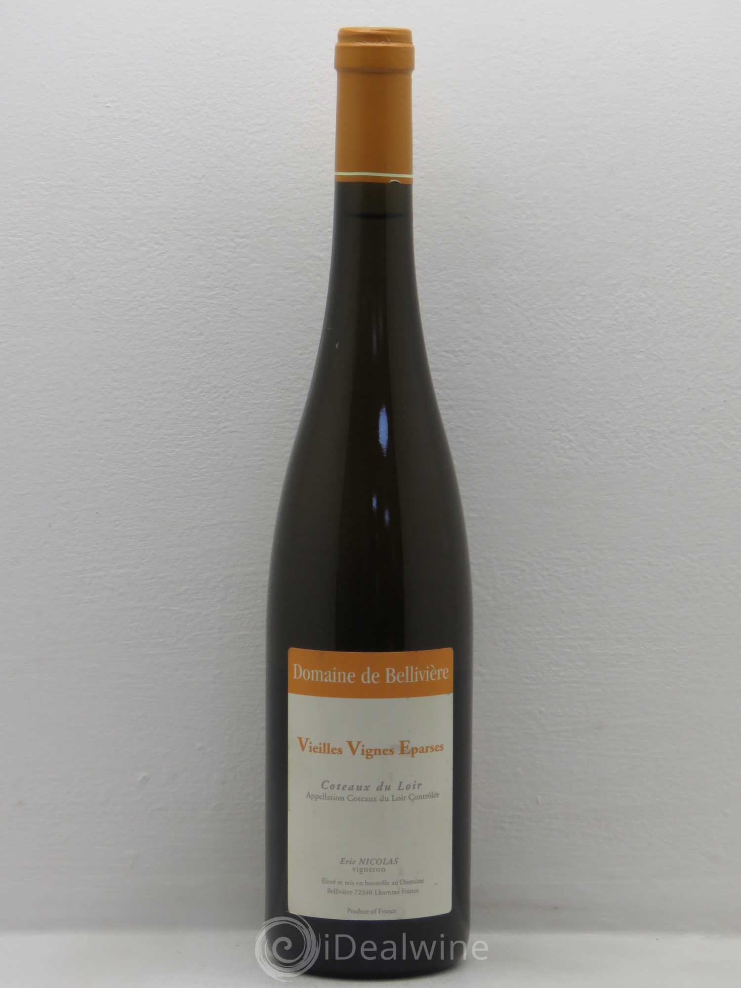 Coteaux du Loir Vieilles Vignes Eparses Domaine de Bellivière 2011 - Lot de 1 bouteille - 0