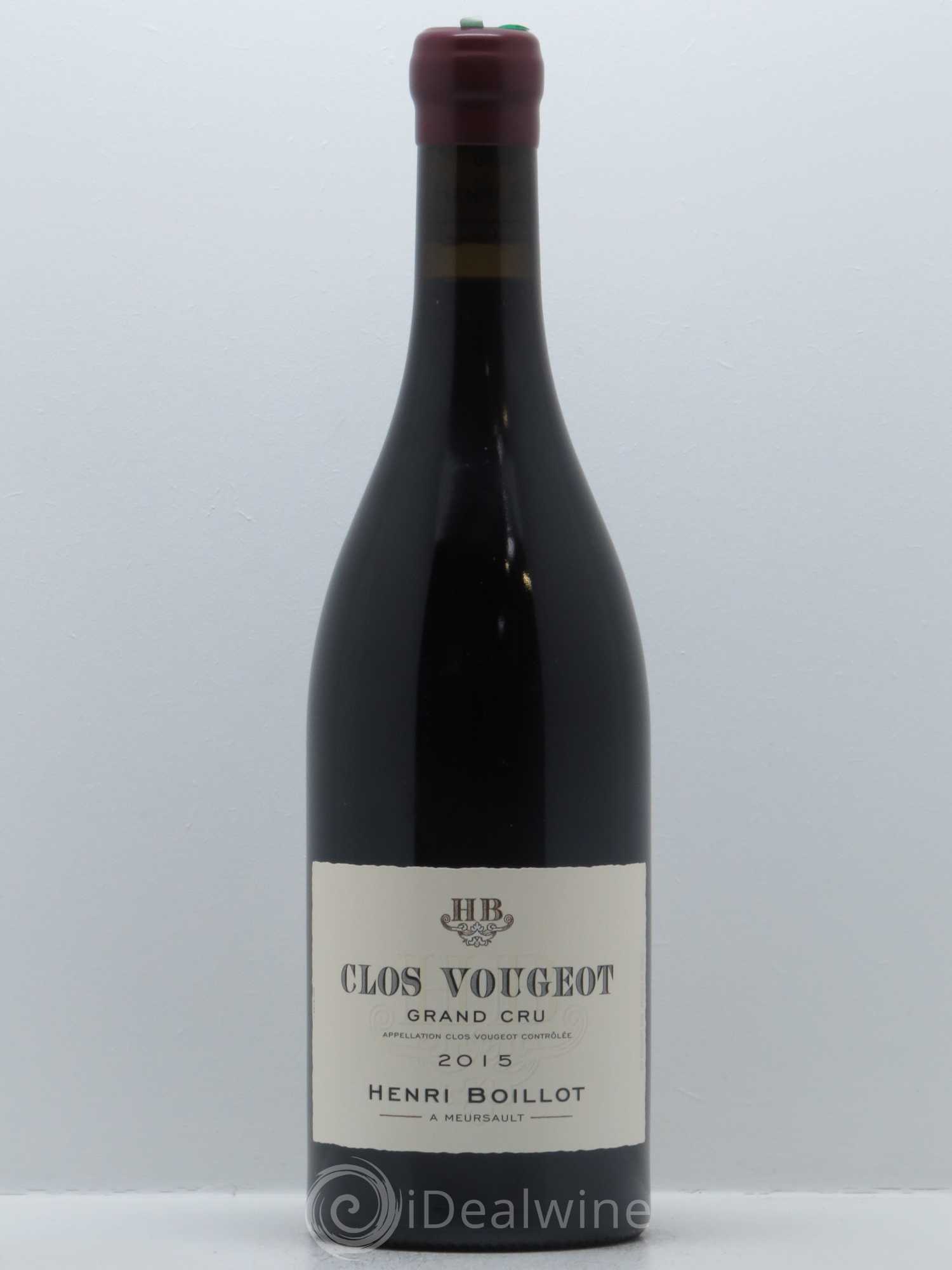Clos de Vougeot Grand Cru Henri Boillot (Domaine) 2015 - Lot de 1 bouteille - 0