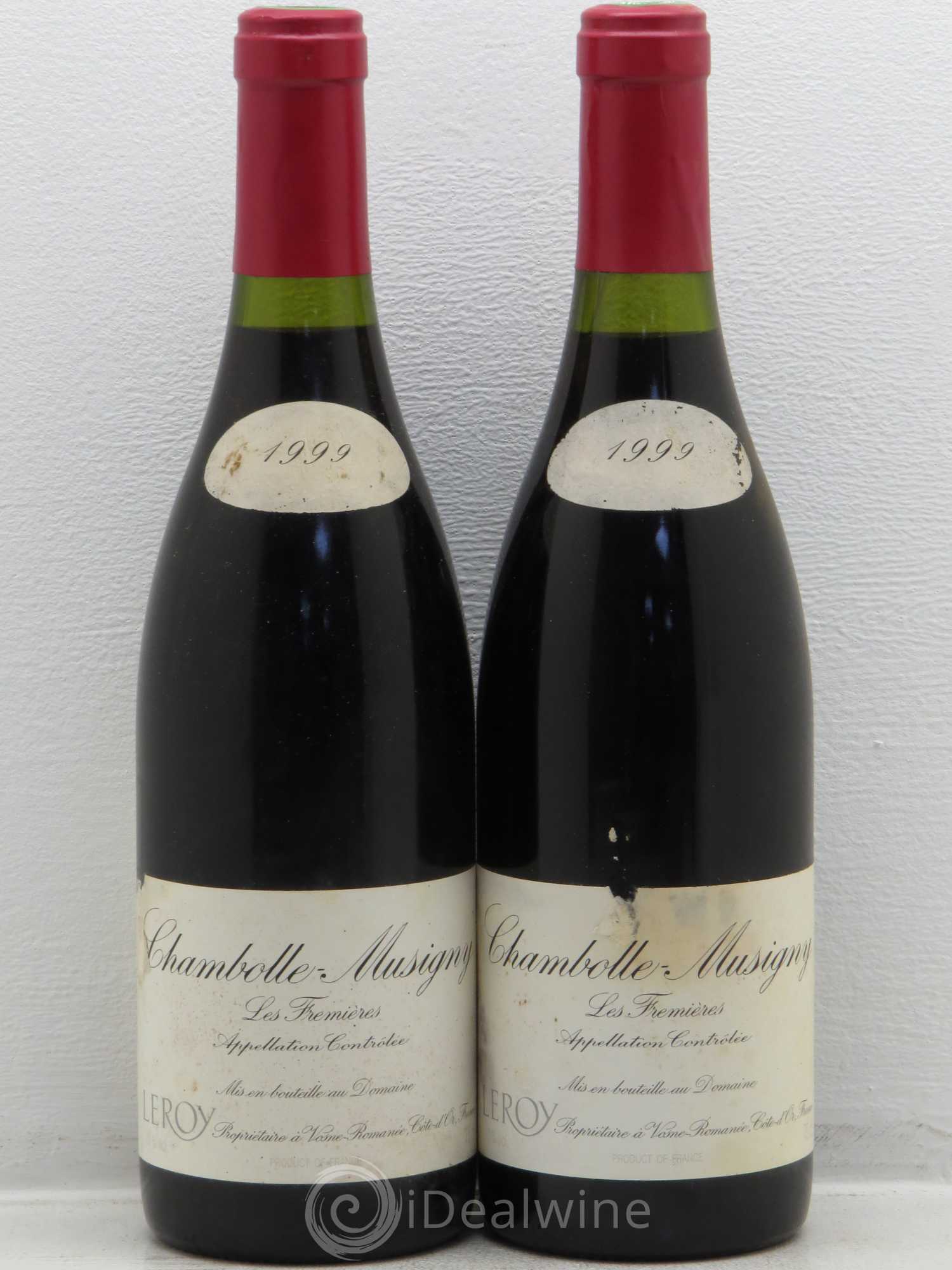 Chambolle-Musigny Les Fremières - Domaine Leroy 1999 - Posten von 2 Flaschen - 0