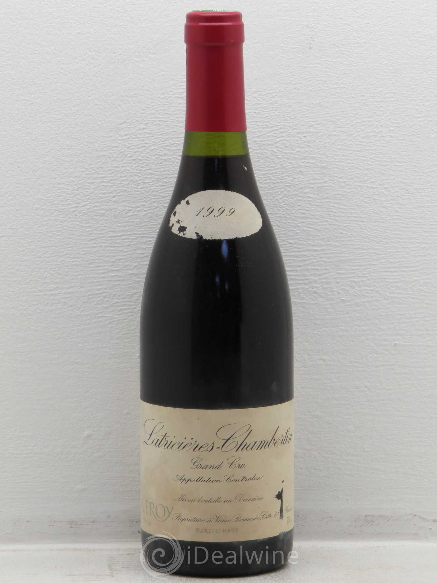 Latricières-Chambertin Grand Cru Leroy (Domaine) 1999 - Lotto di 1 bottiglia - 0