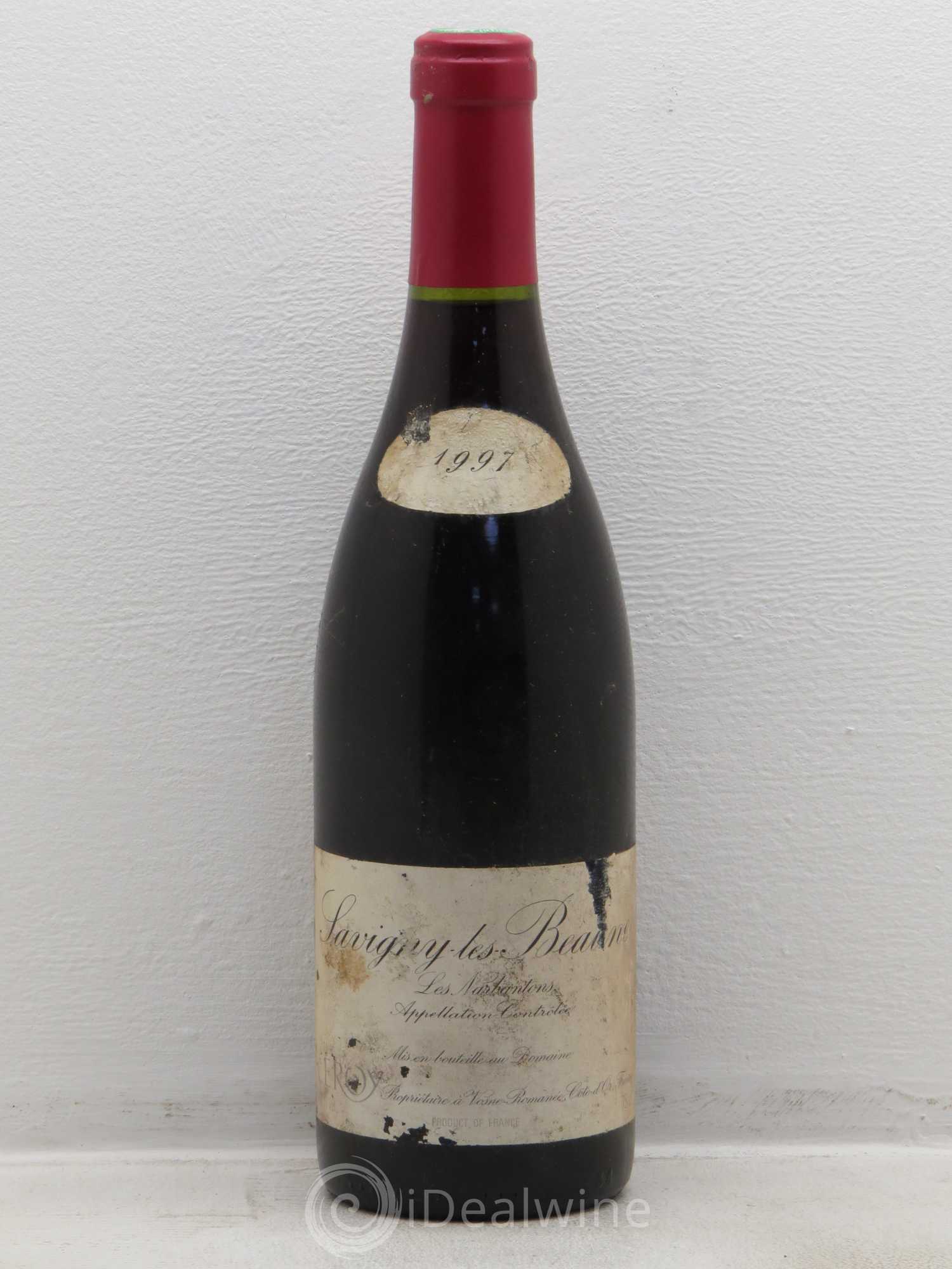 Savigny-lès-Beaune 1er Cru Les Narbantons Leroy (Domaine) 1997 - Lot de 1 bouteille - 0