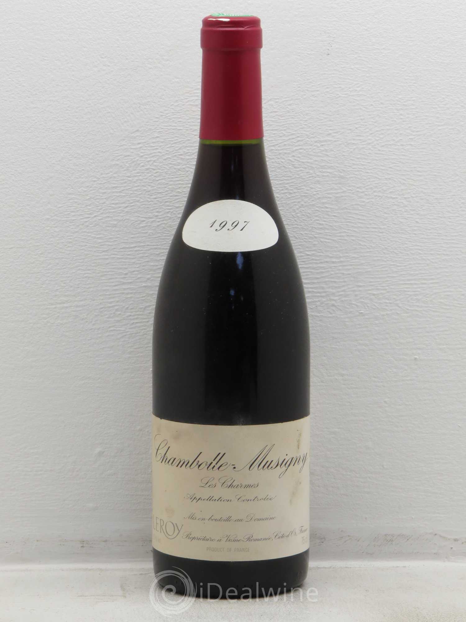 Chambolle-Musigny 1er Cru Les Charmes Leroy (Domaine) 1997 - Lot de 1 bouteille - 0
