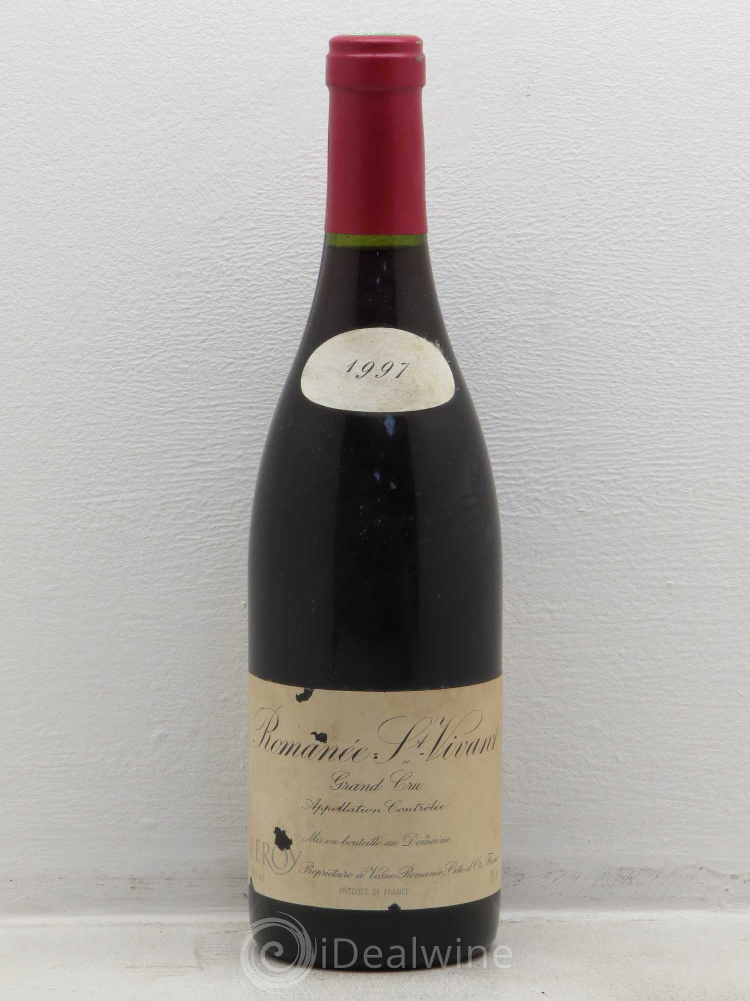 Romanée-Saint-Vivant Grand Cru Leroy (Domaine) 1997 - Lot de 1 bouteille - 0