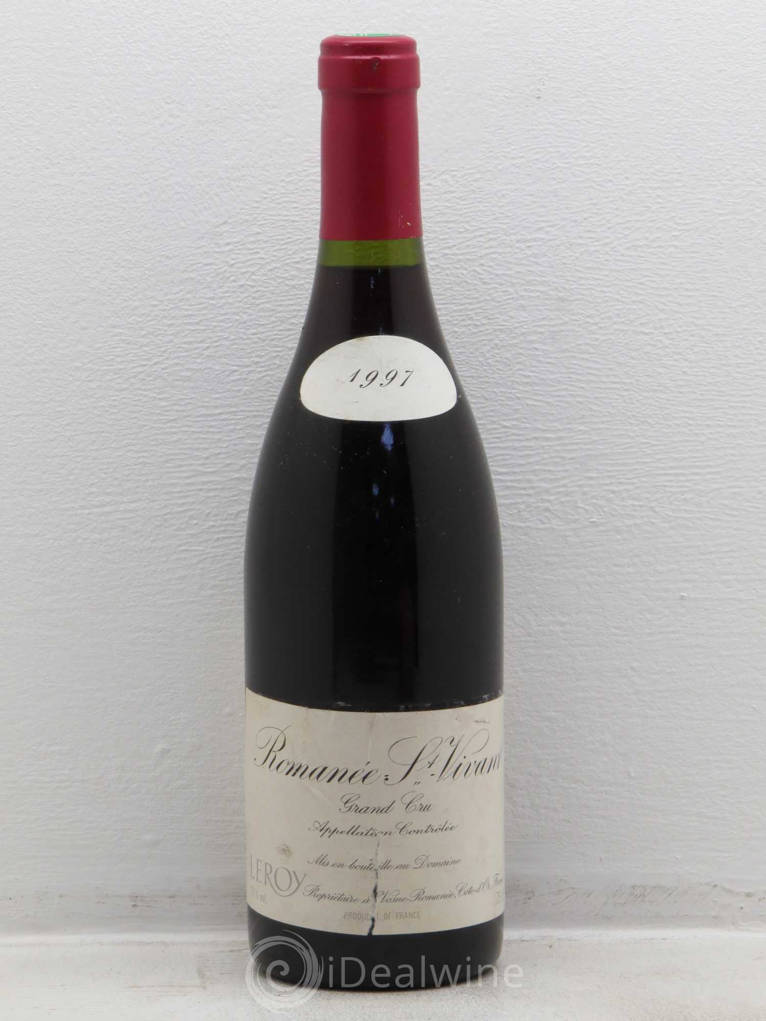 Romanée-Saint-Vivant Grand Cru Leroy (Domaine) 1997 - Lot de 1 bouteille - 0