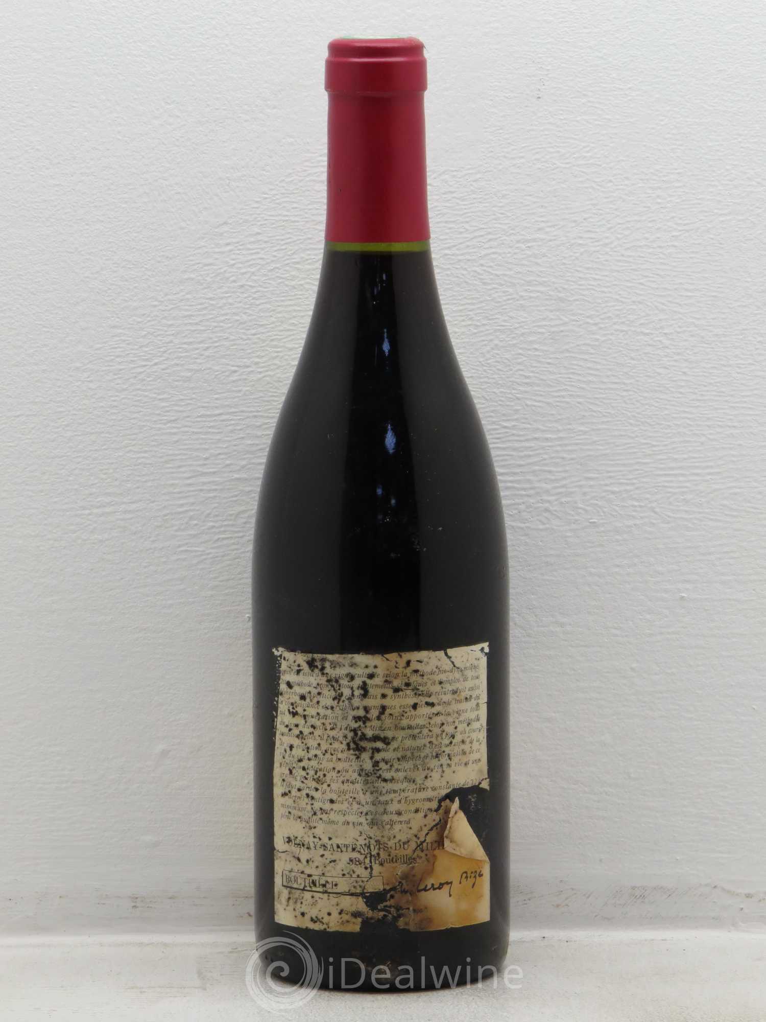 Volnay 1er Cru Santenots du Milieu Leroy (Domaine) 1997 - Lot de 1 bouteille - 1