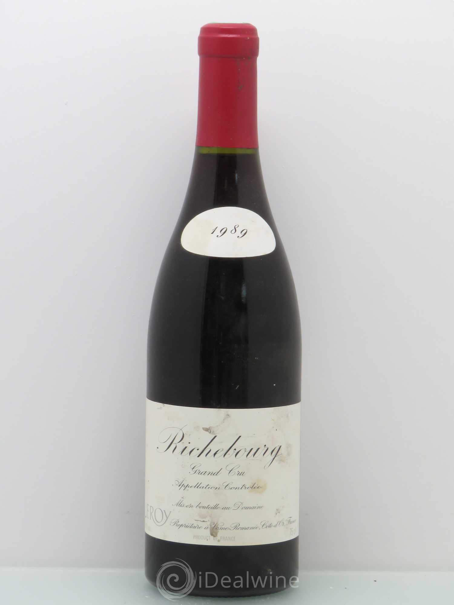 Richebourg Grand Cru Leroy (Domaine) 1989 - Lot de 1 bouteille - 0