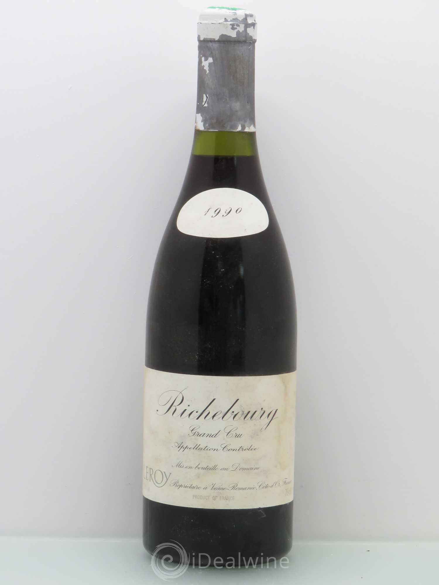 Richebourg Grand Cru Leroy (Domaine) 1990 - Lot de 1 bouteille - 0