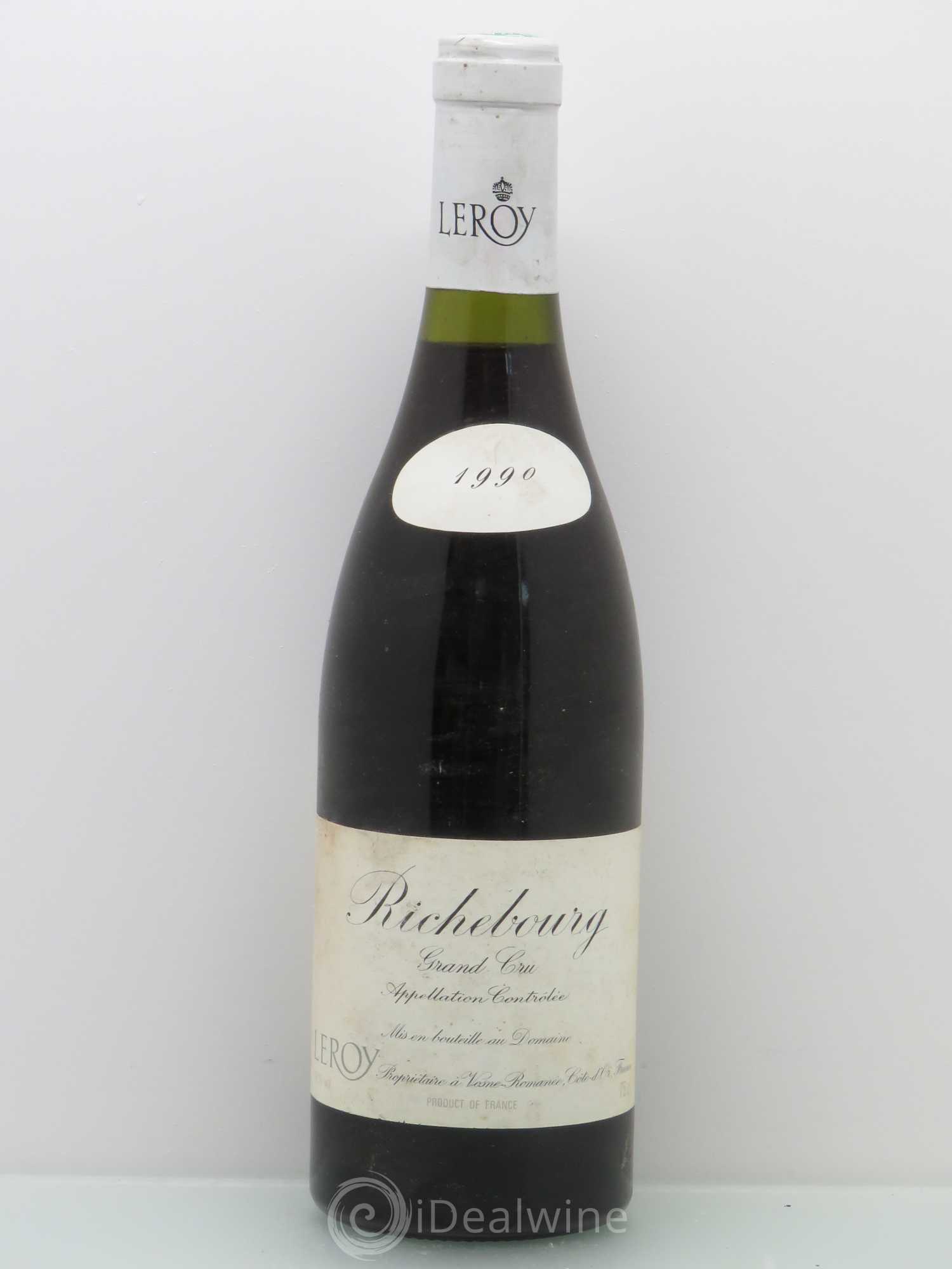 Richebourg Grand Cru Leroy (Domaine) 1990 - Lot de 1 bouteille - 0