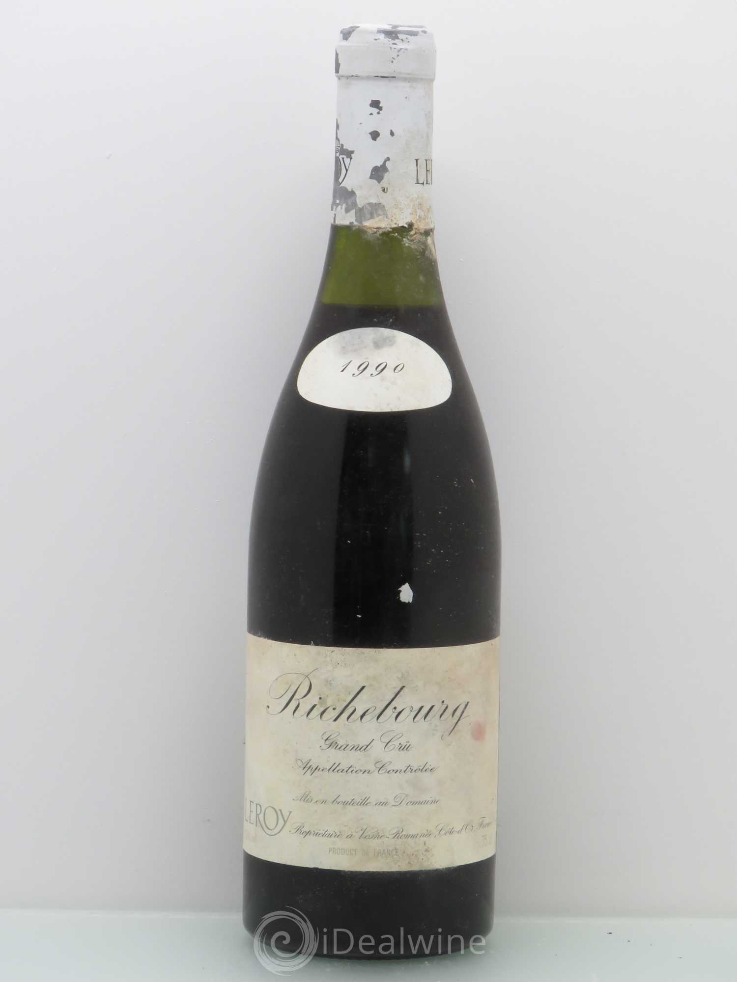 Richebourg Grand Cru Leroy (Domaine) 1990 - Lot de 1 bouteille - 0