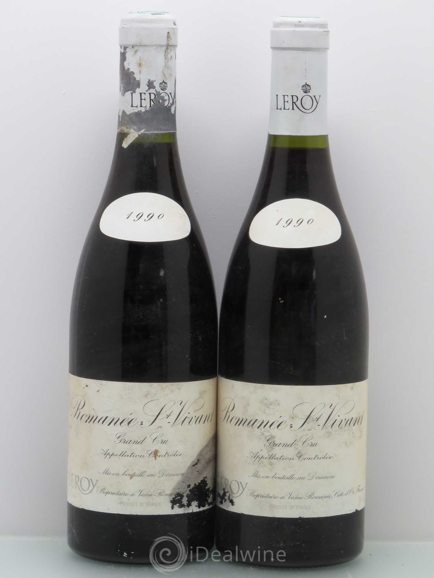 Romanée-Saint-Vivant Grand Cru Leroy (Domaine) 1990 - Lot de 2 bouteilles - 0