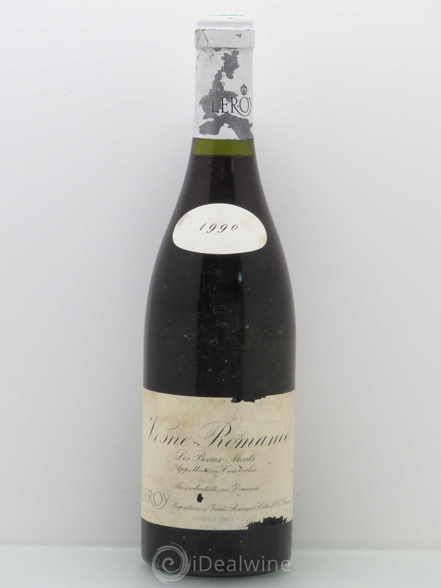 Vosne-Romanée 1er Cru Les Beaux-Monts Leroy (Domaine) 1990 - Lot de 1 bouteille - 0