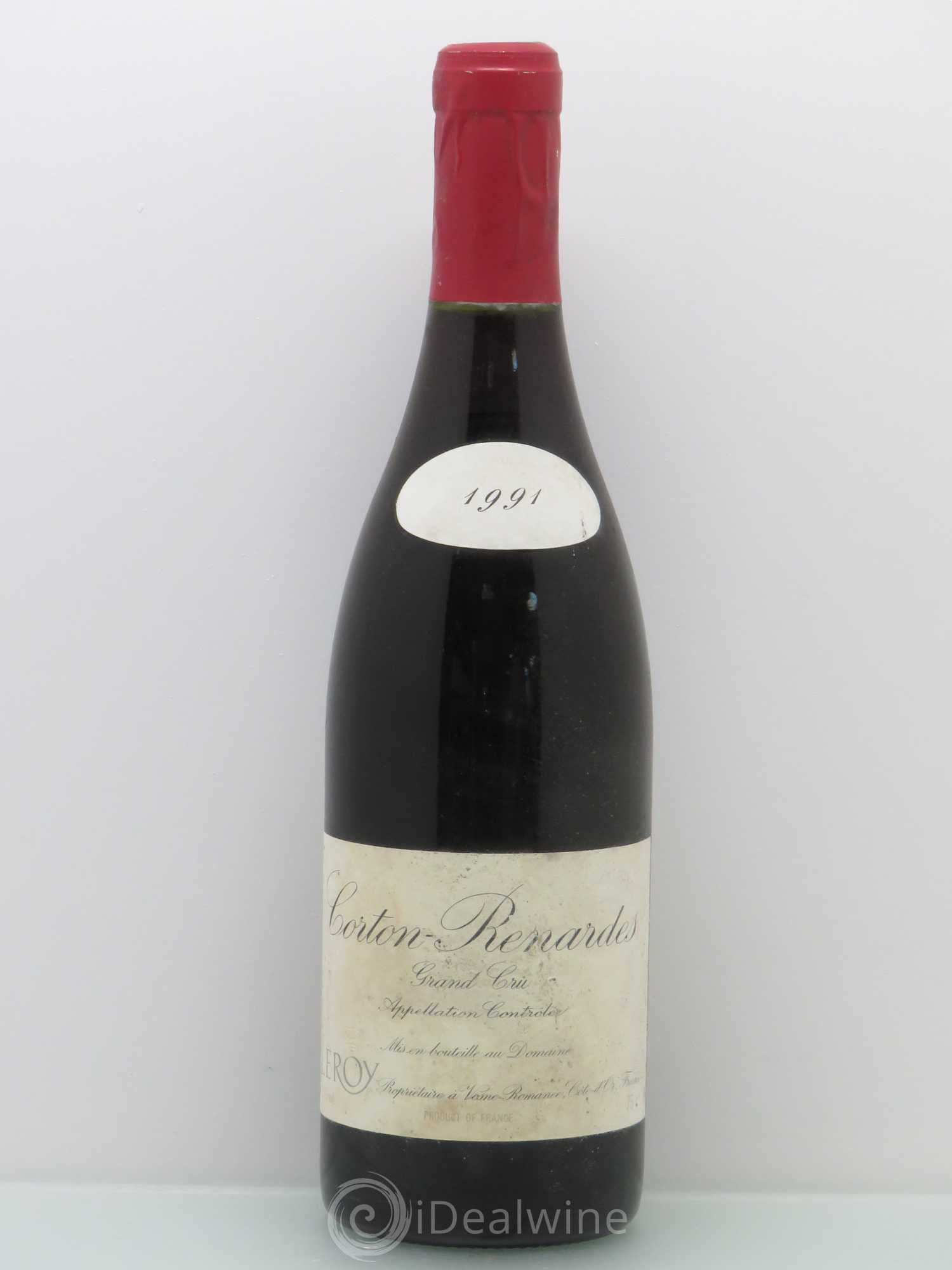 Corton Grand Cru Les Renardes Leroy (Domaine) 1991 - Lotto di 1 bottiglia - 0