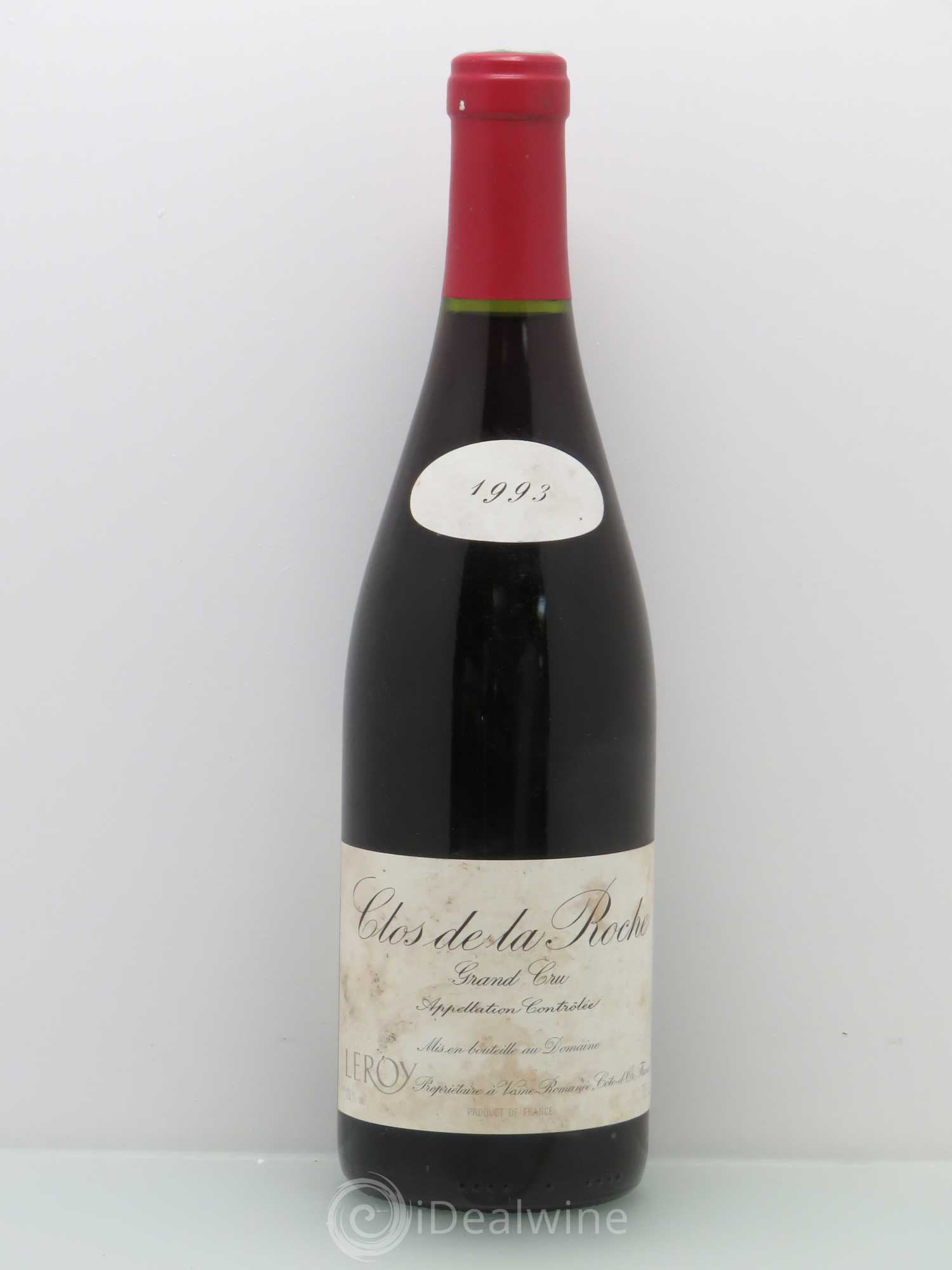 Clos de la Roche Grand Cru Leroy (Domaine) 1993 - Lot de 1 bouteille - 0