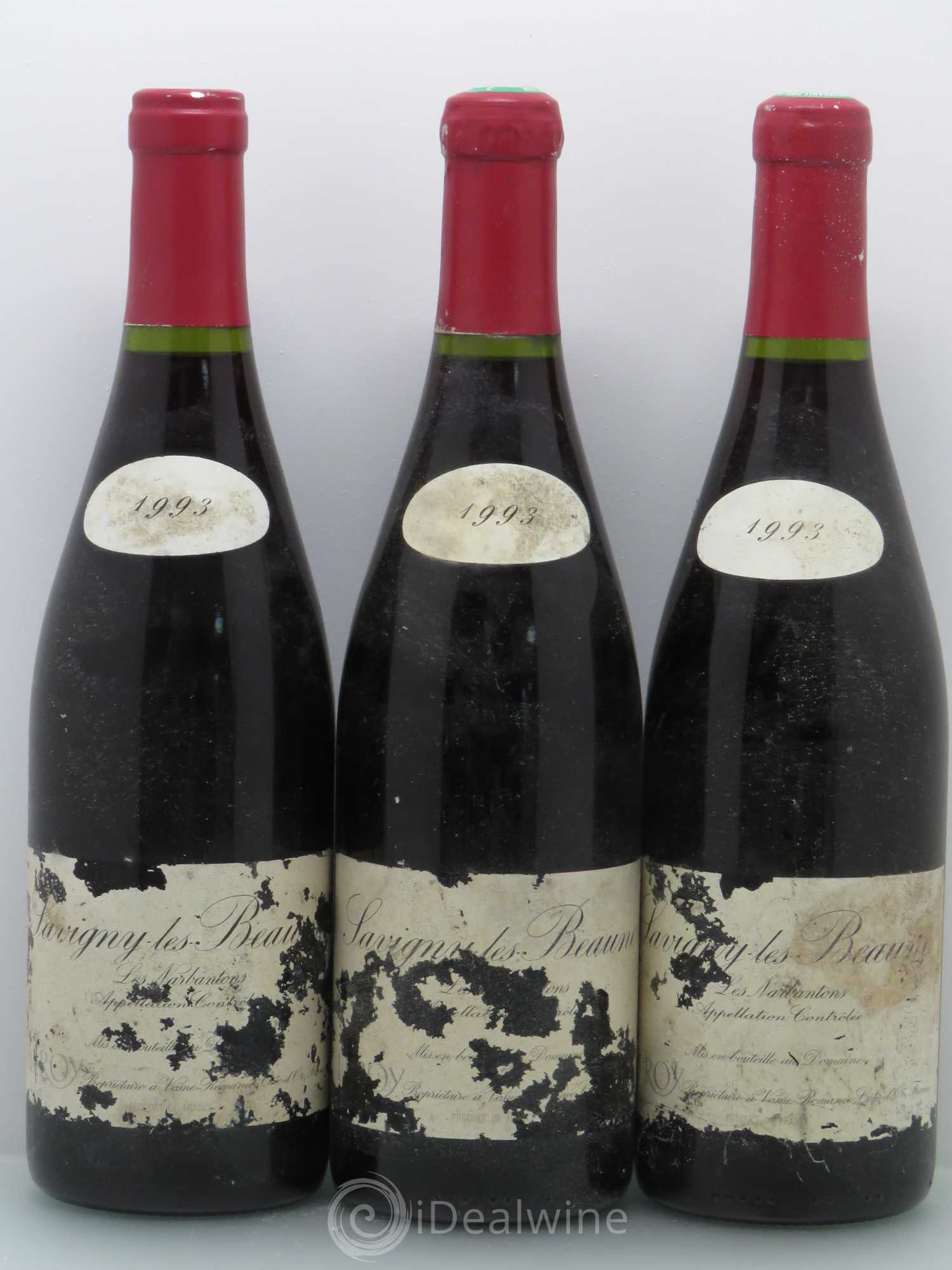 Savigny-lès-Beaune 1er Cru Les Narbantons Leroy (Domaine) 1993 - Lot de 3 bouteilles - 0