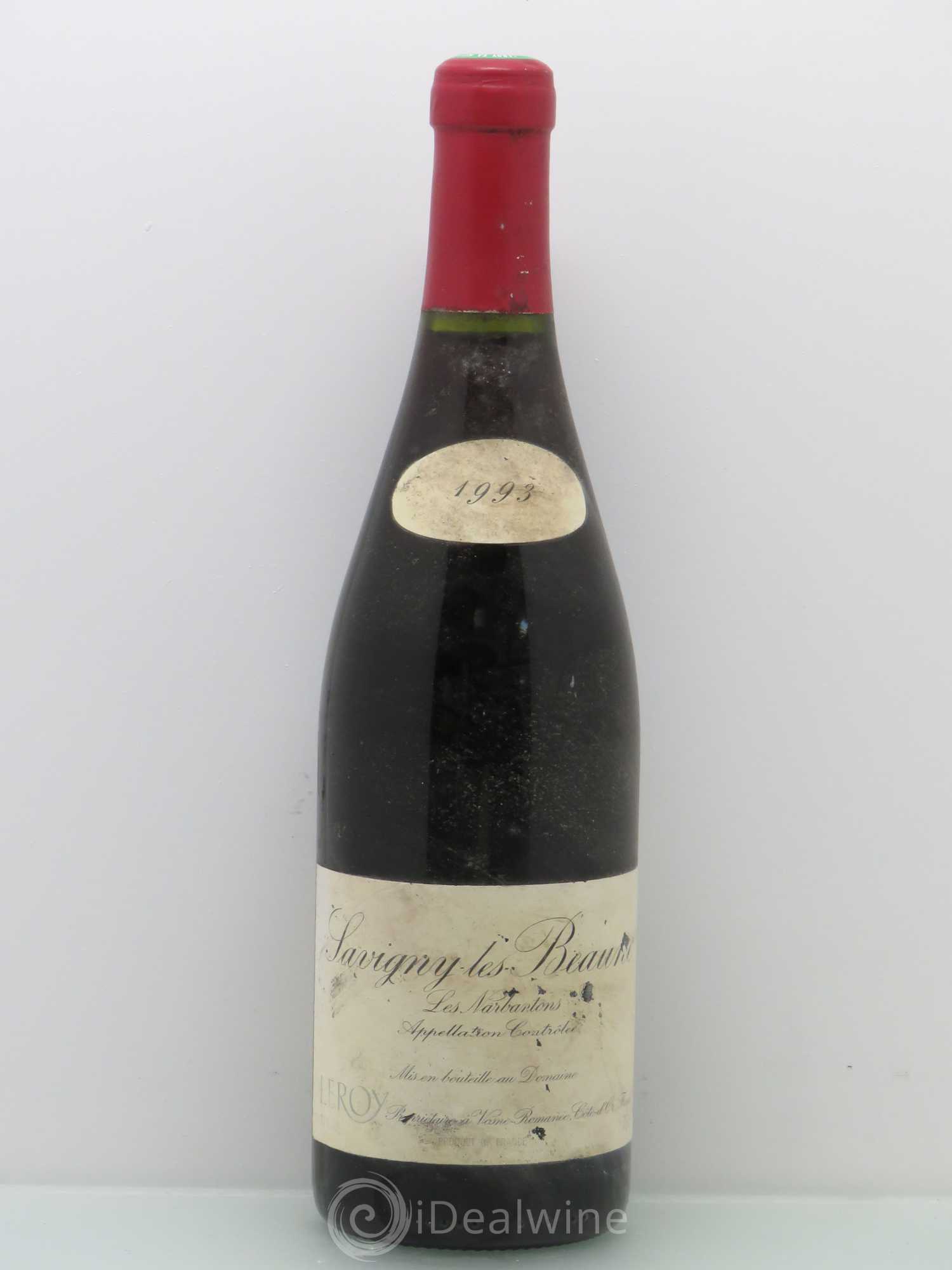 Savigny-lès-Beaune 1er Cru Les Narbantons Leroy (Domaine) 1993 - Lot de 1 bouteille - 0