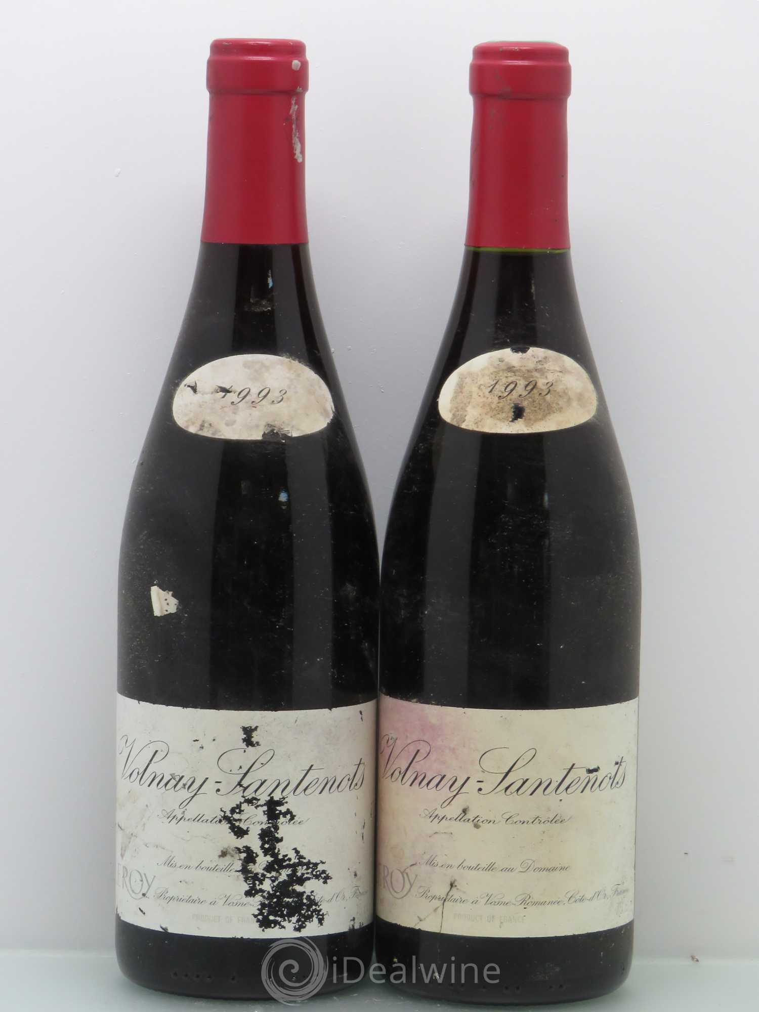 Volnay Santenots - Domaine Leroy 1993 - Posten von 2 Flaschen - 0