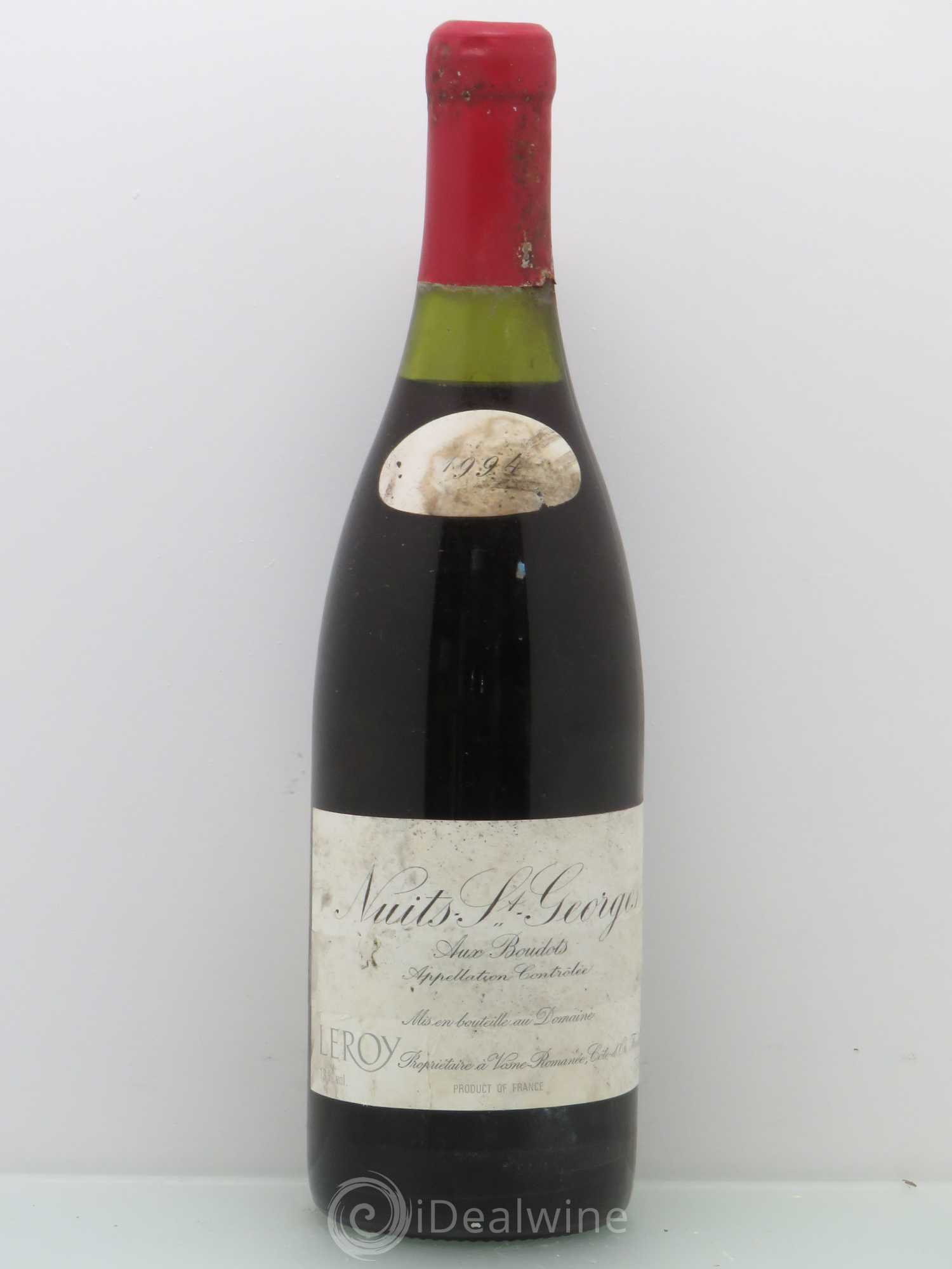 Nuits-Saint-Georges 1er Cru Aux Boudots Leroy (Domaine) 1994 - Lot de 1 bouteille - 0