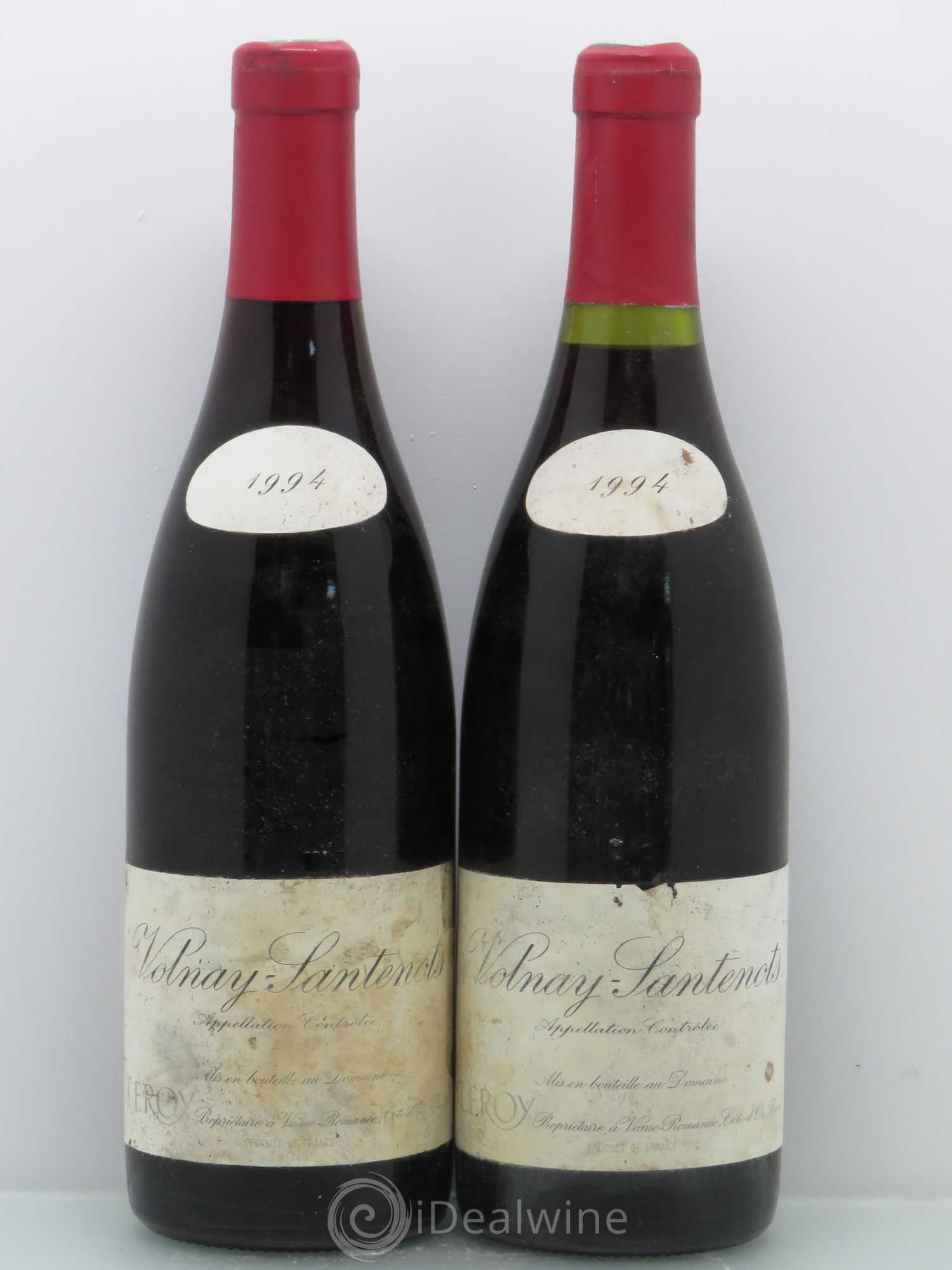 Volnay Santenots - Domaine Leroy 1994 - Posten von 2 Flaschen - 0