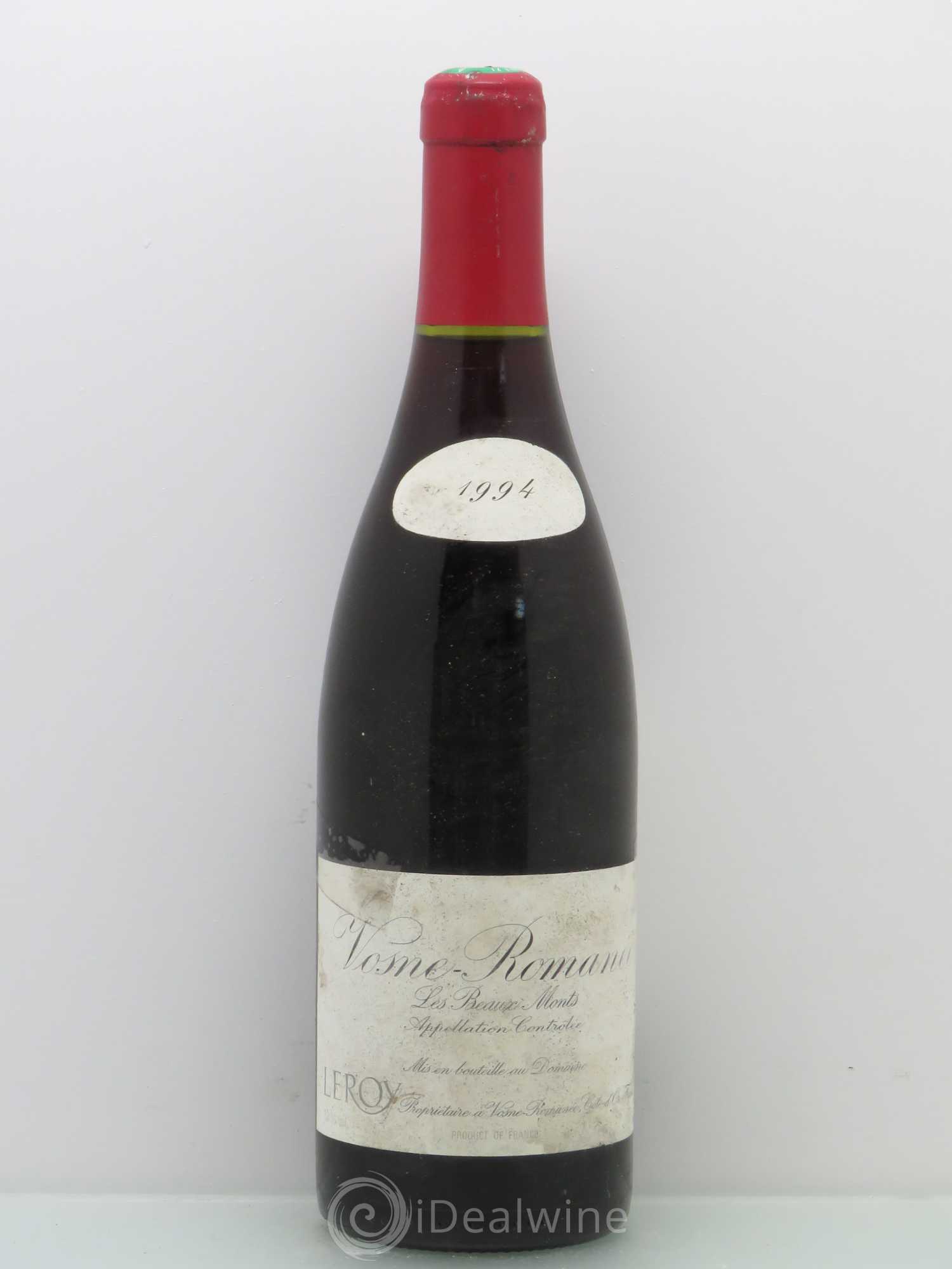Vosne-Romanée 1er Cru Les Beaux-Monts Leroy (Domaine) 1994 - Lot de 1 bouteille - 0