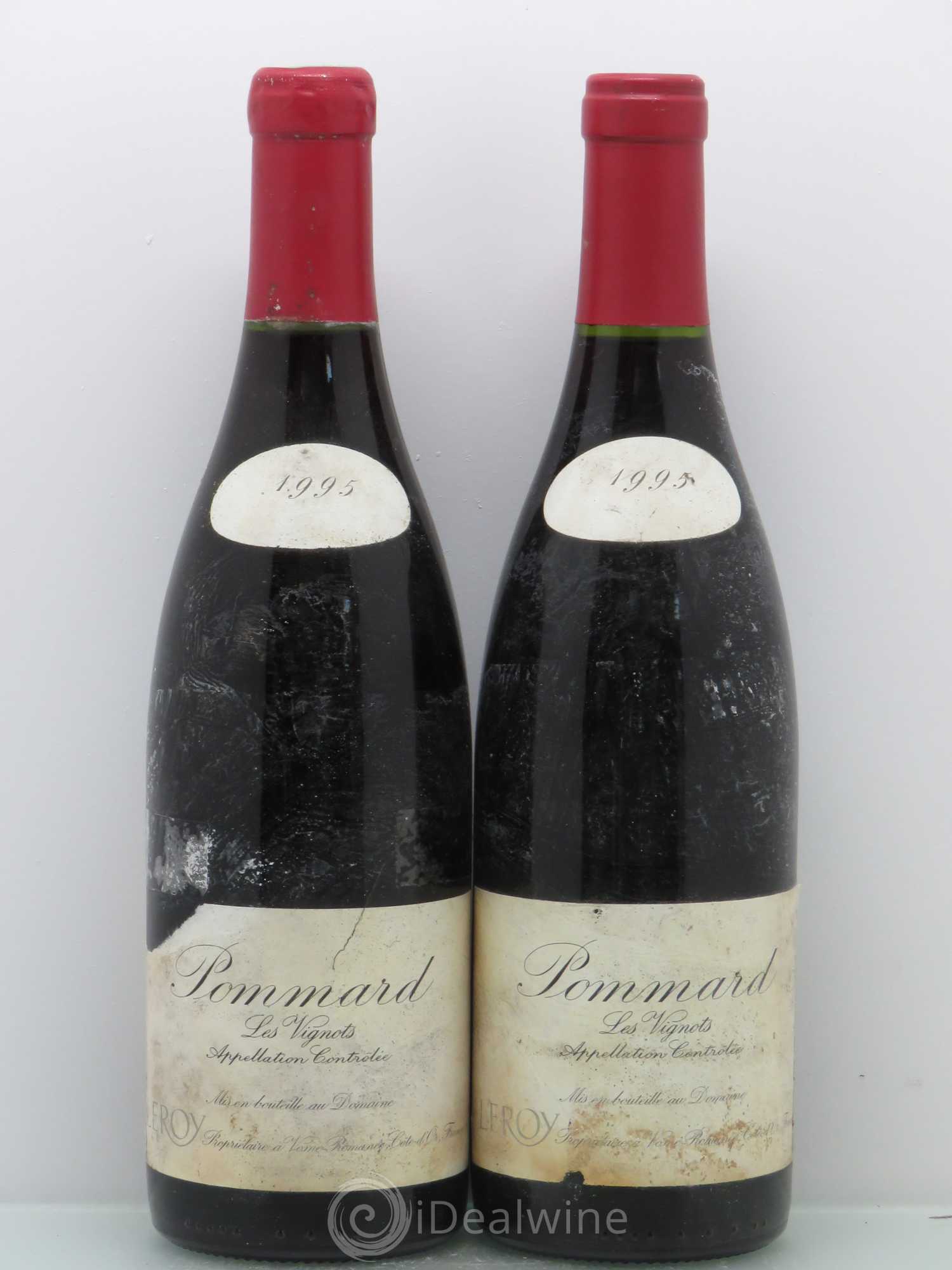 Pommard Les Vignots Leroy (Domaine) 1995 - Lot de 2 bouteilles - 0