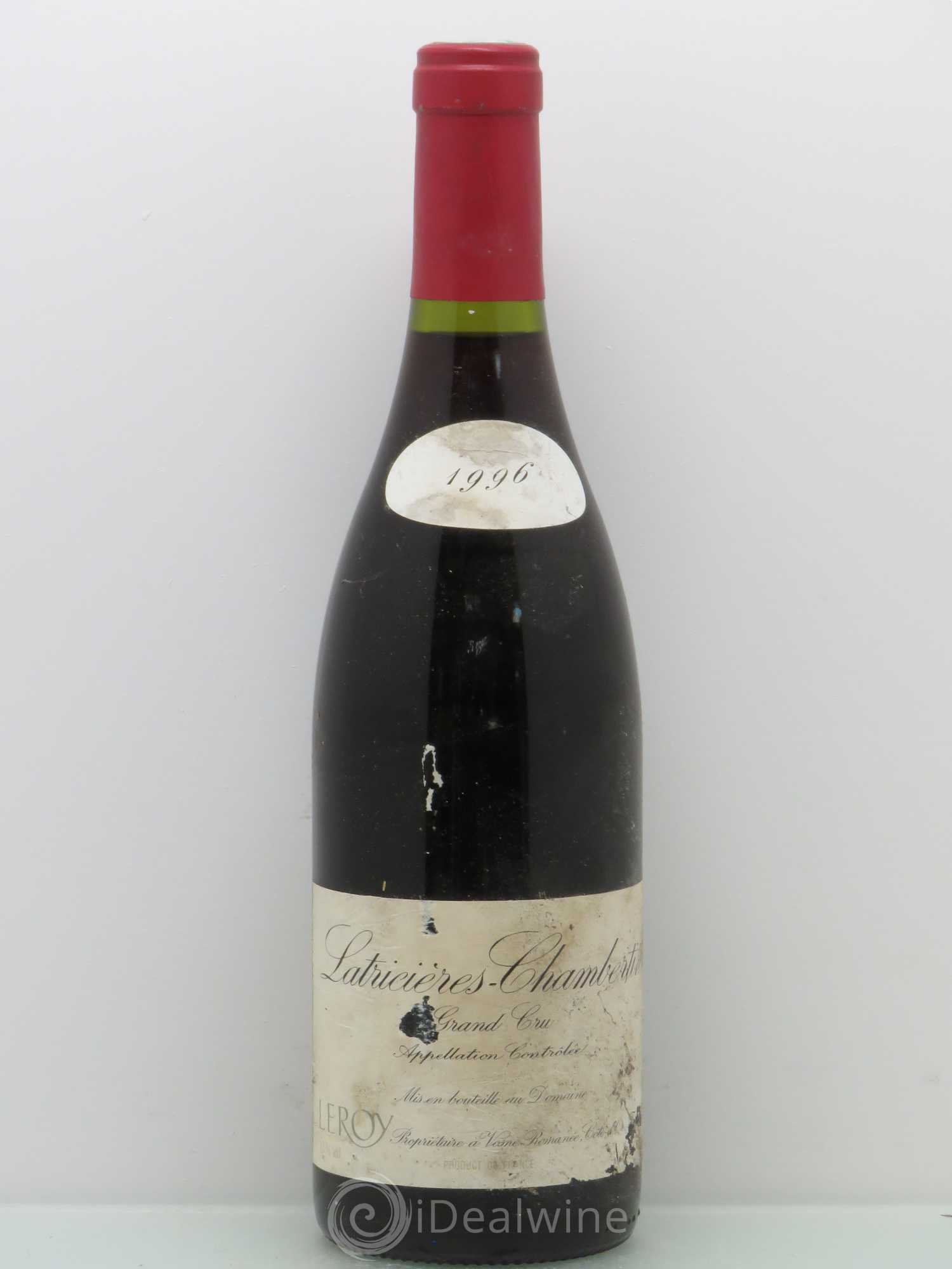 Latricières-Chambertin Grand Cru Leroy (Domaine) 1996 - Lot de 1 bouteille - 0