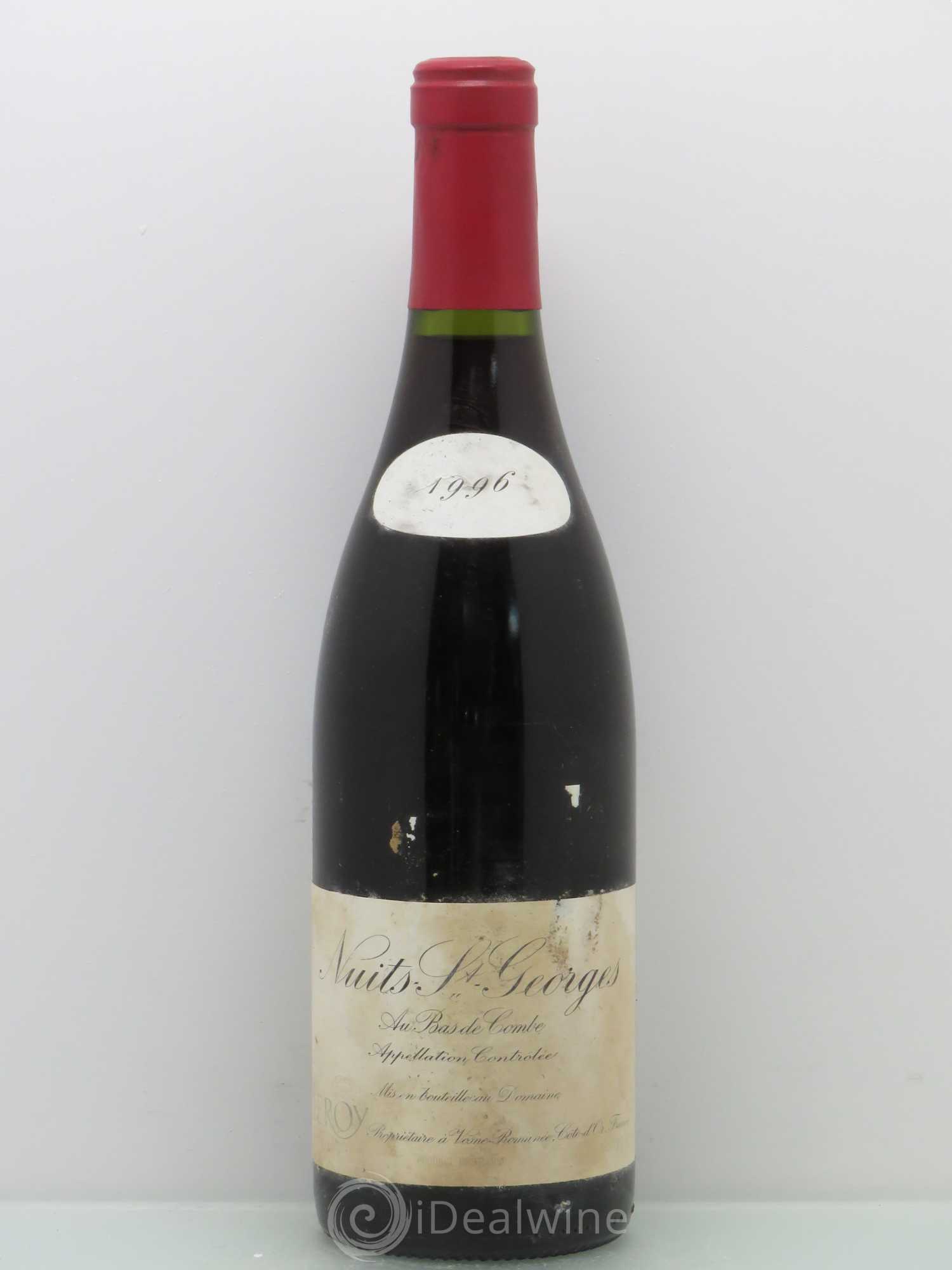 Nuits-Saint-Georges Bas de Combes Leroy (Domaine) 1996 - Lot de 1 bouteille - 0