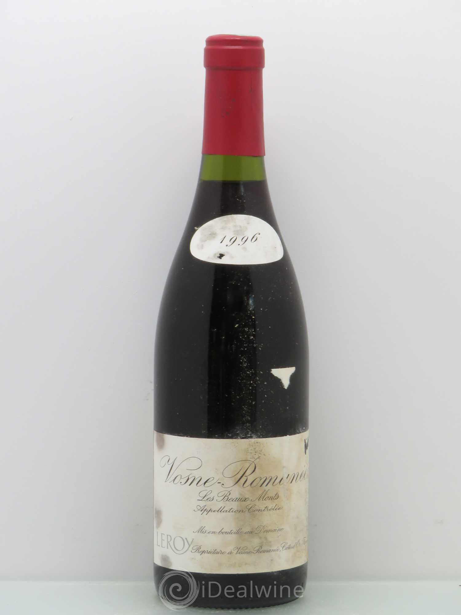 Vosne-Romanée 1er Cru Les Beaux-Monts Leroy (Domaine) 1996 - Lot de 1 bouteille - 0