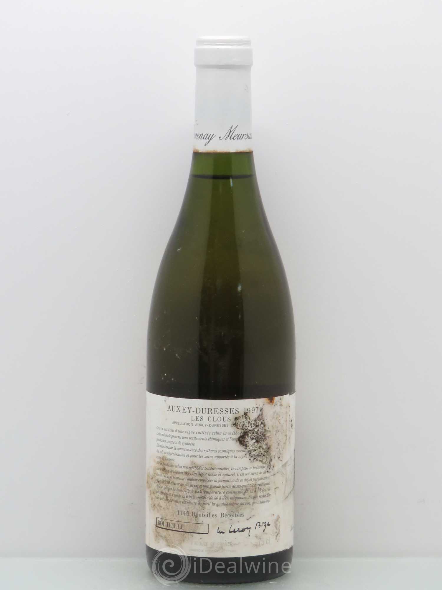Auxey-Duresses Les Clous d'Auvenay (Domaine) 1997 - Lot de 1 bouteille - 1