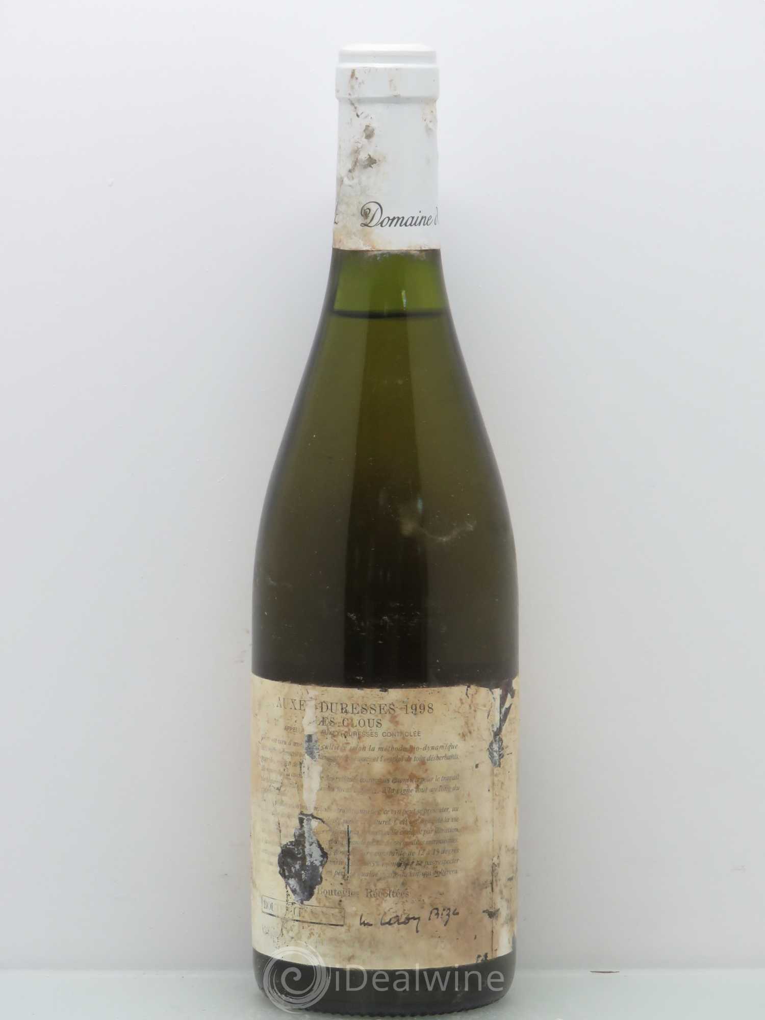 Auxey-Duresses Les Clous d'Auvenay (Domaine) 1998 - Lot de 1 bouteille - 1