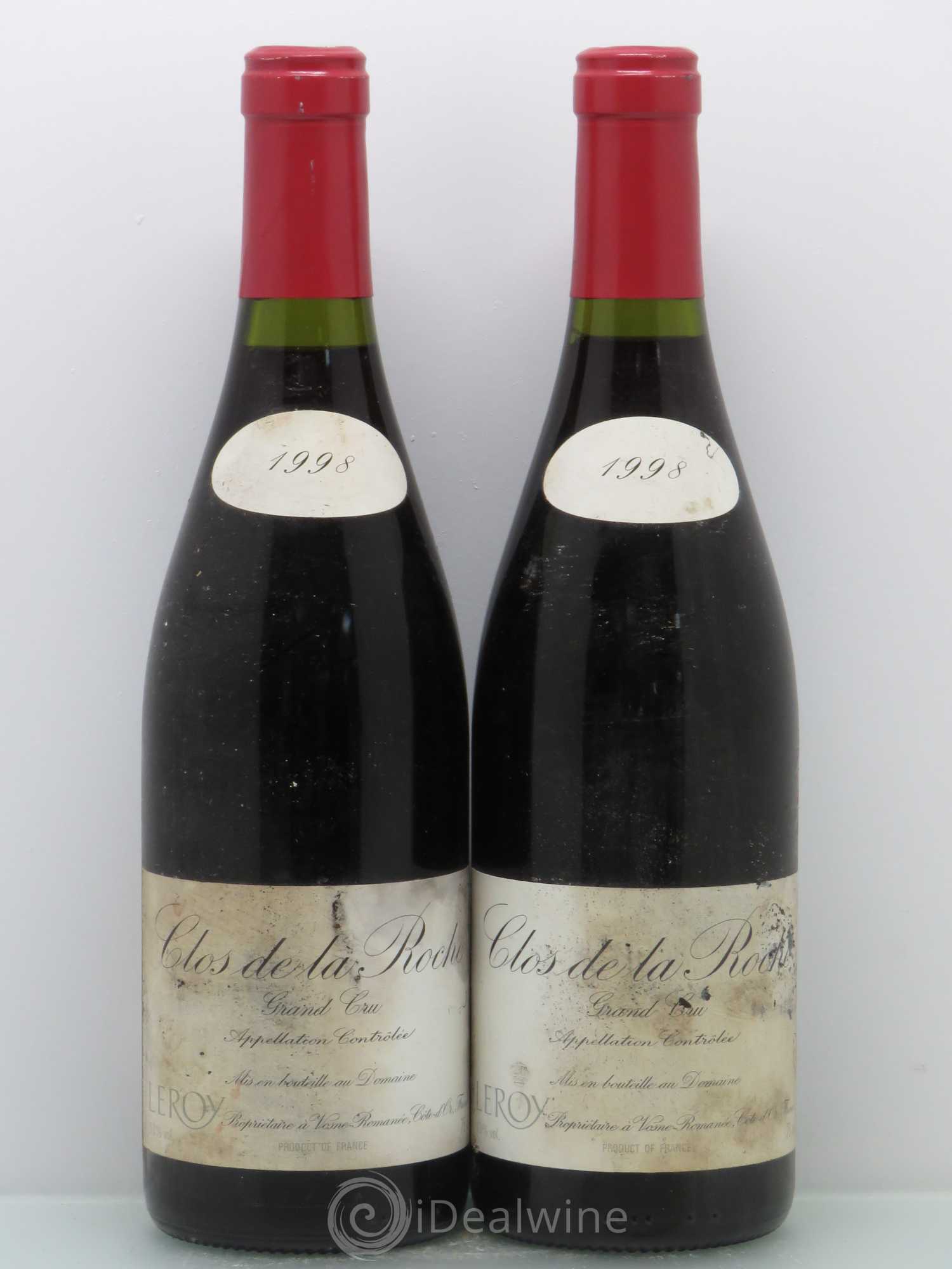 Clos de la Roche Grand Cru Leroy (Domaine) 1998 - Lot de 2 bouteilles - 0